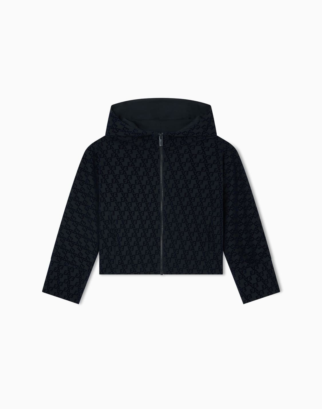 hooded-zip-up-sweatshirt-in-interlock-jersey-with-all-over-flocked-ea-logo-navy-blue--emporio-armani