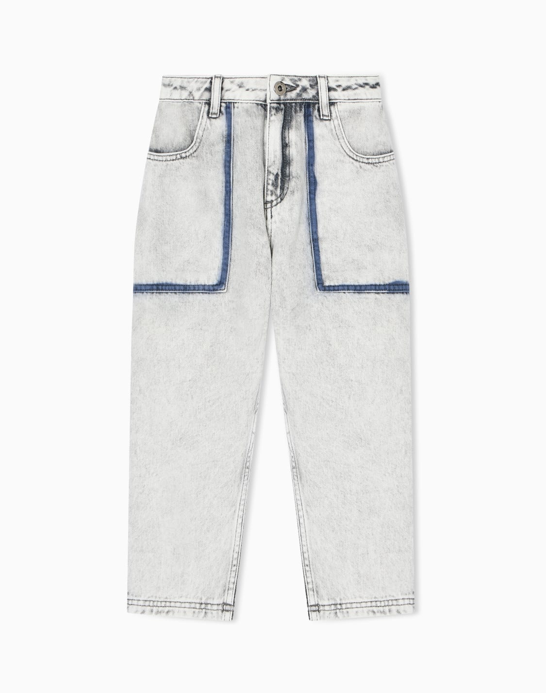 jean-en-denim-coupe-carotte-gris--emporio-armani