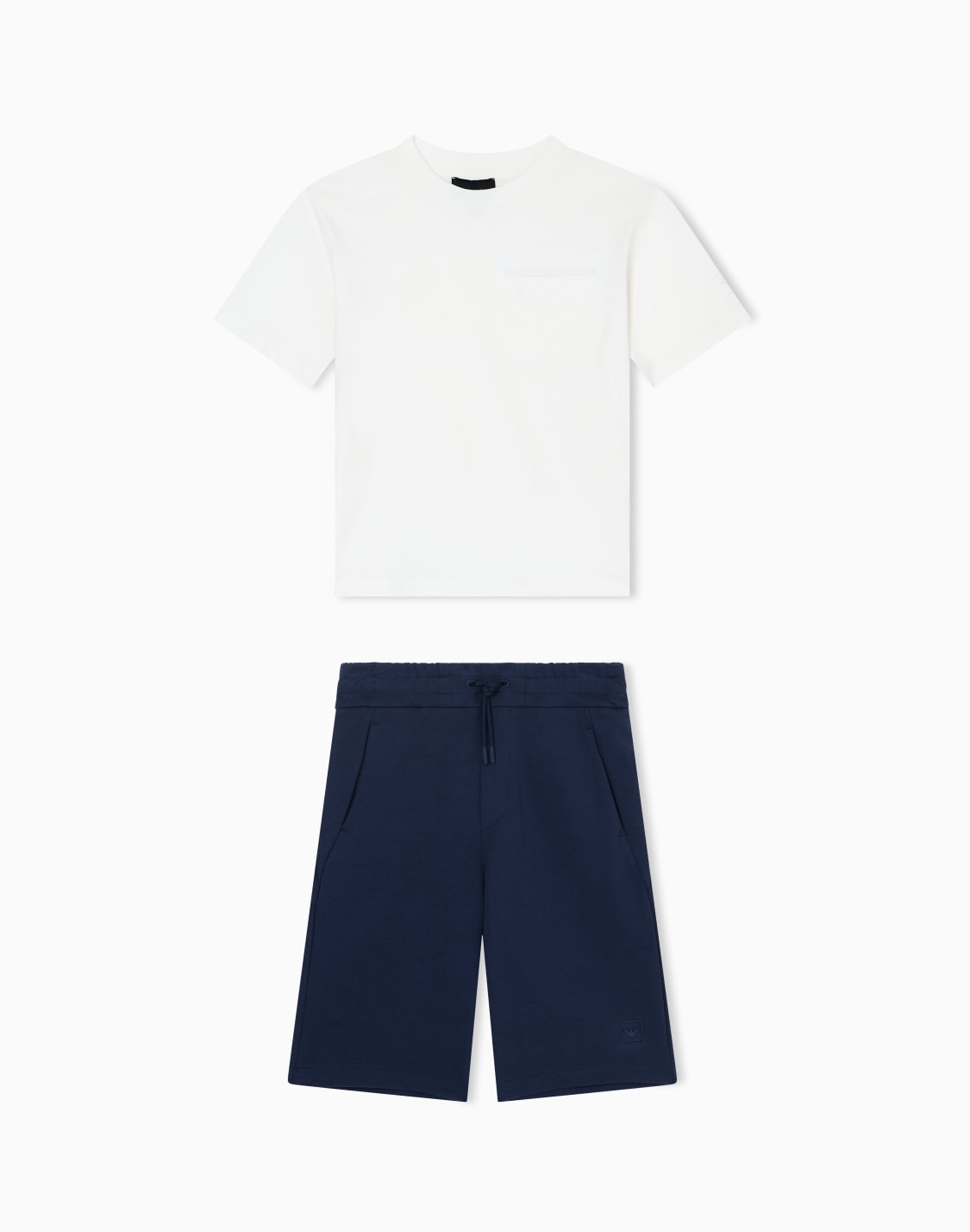 t-shirt-and-bermuda-shorts-set-in-interlock-jersey-blue--emporio-armani