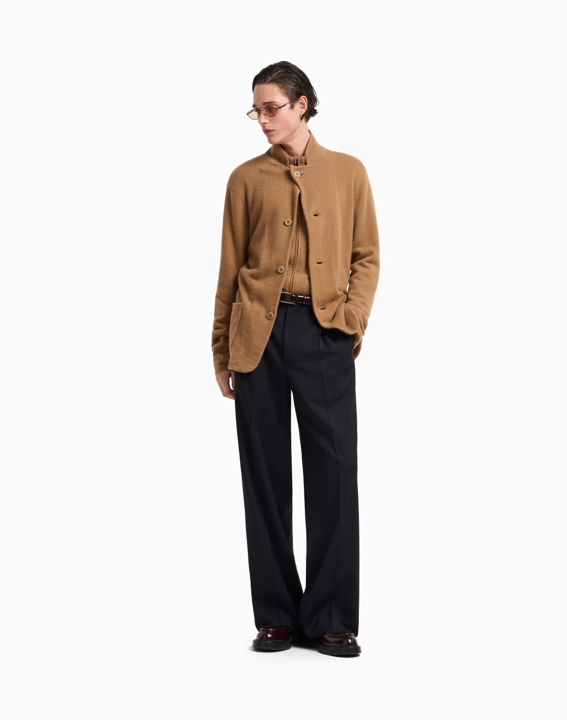 icon-pure-cashmere-full-zip-cardigan-camel--emporio-armani