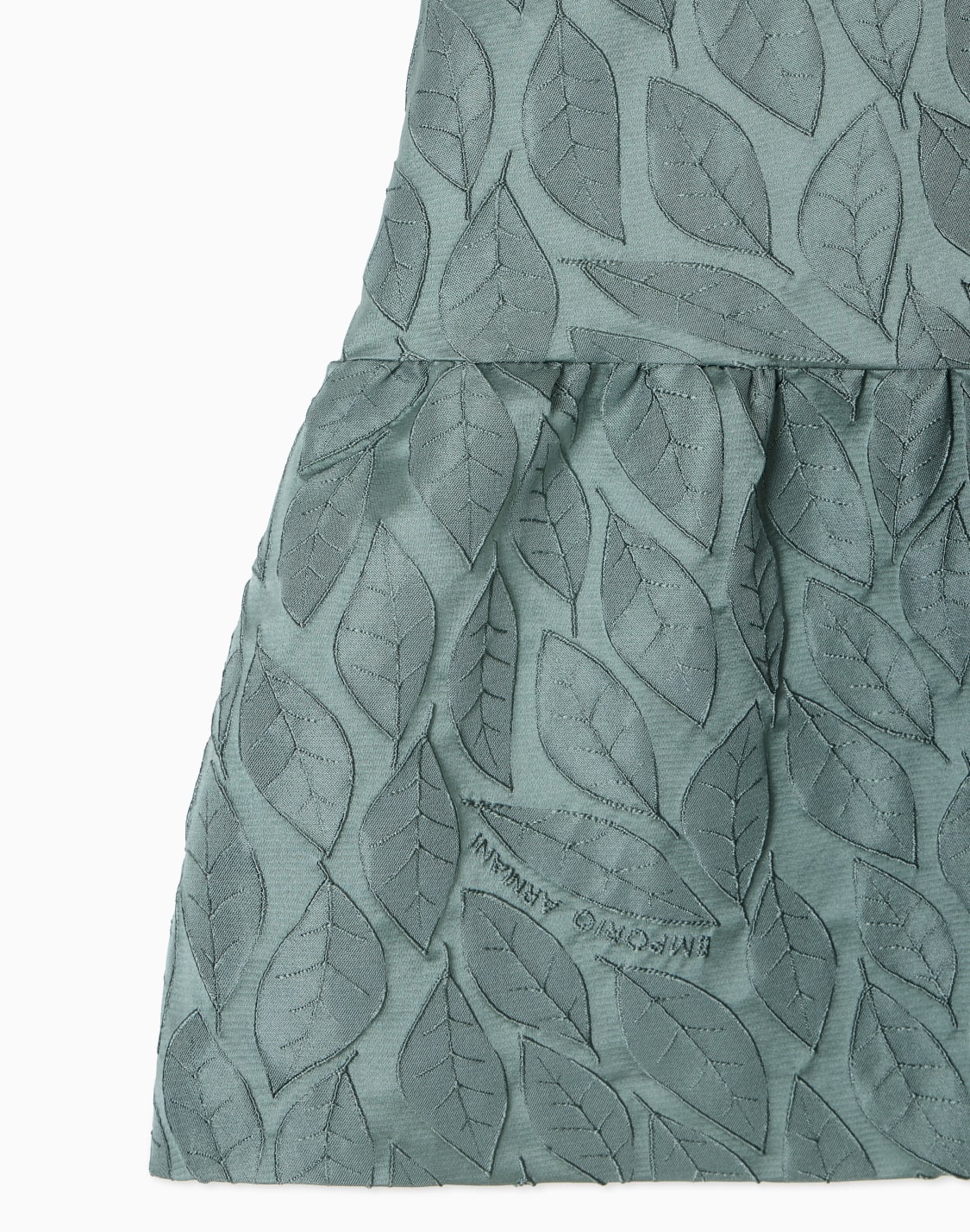 フリルドレス-ジャカドファブリック-リフデザイン-グリン--emporio-armani