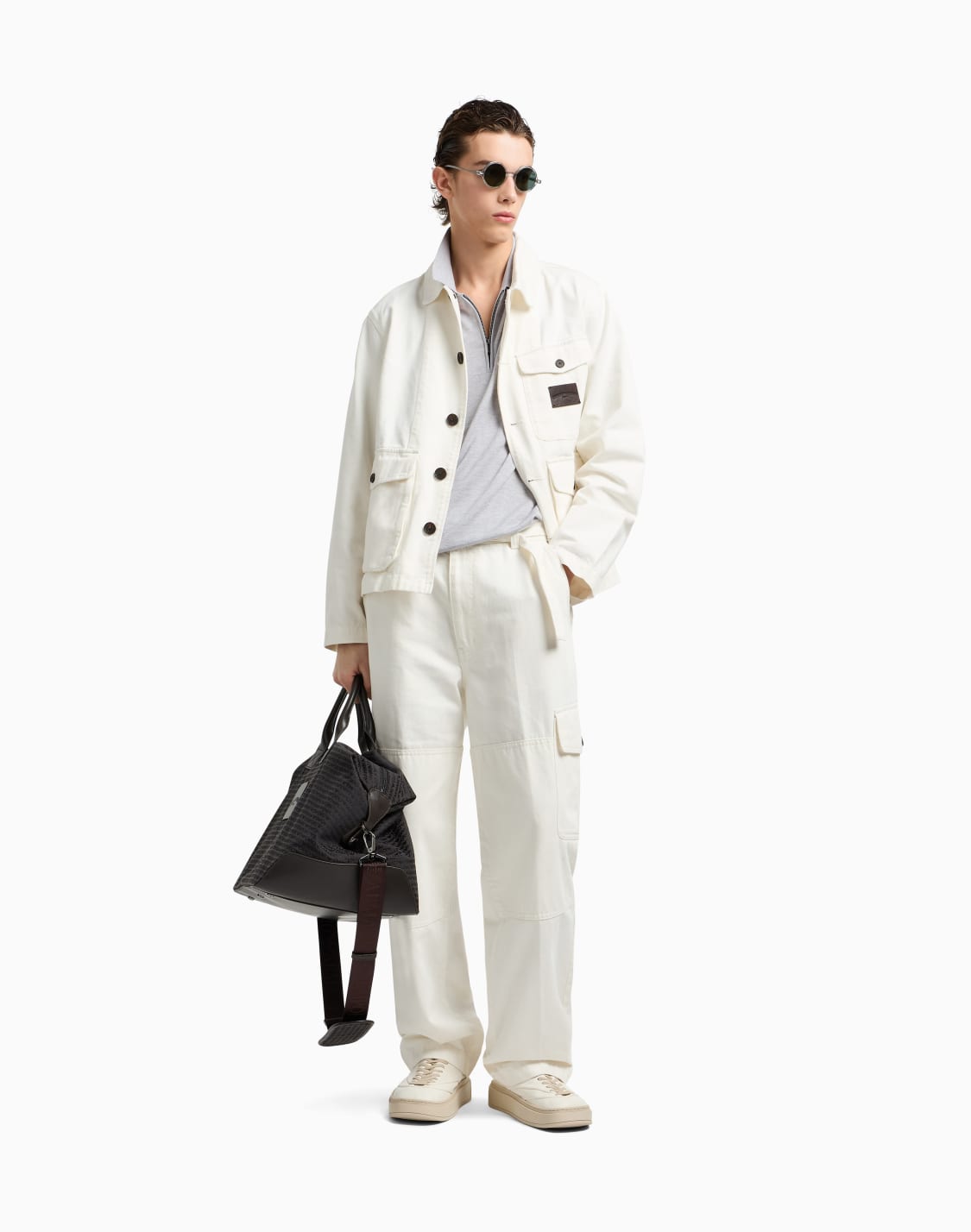 denim-effect-twill-cargo-trousers-with-belt-white--emporio-armani