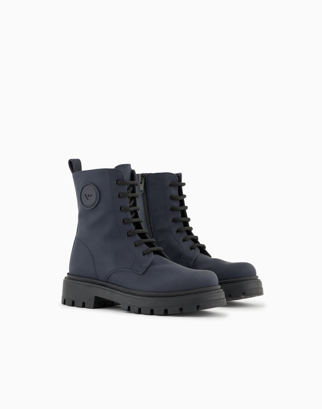 stivaletti-stringati-in-gomma-blu-navy--emporio-armani