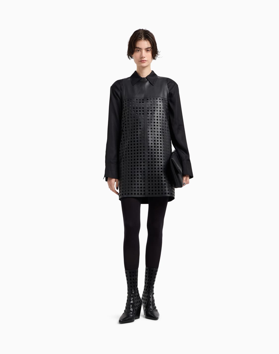 vestido-de-napa-vegetal-cortado-a-lser-cpsula-polygon-negro--emporio-armani
