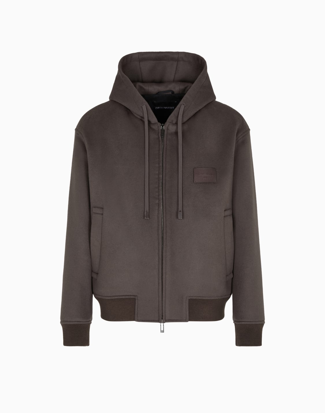 hooded-blouson-in-virgin-wool-cloth-brown--emporio-armani
