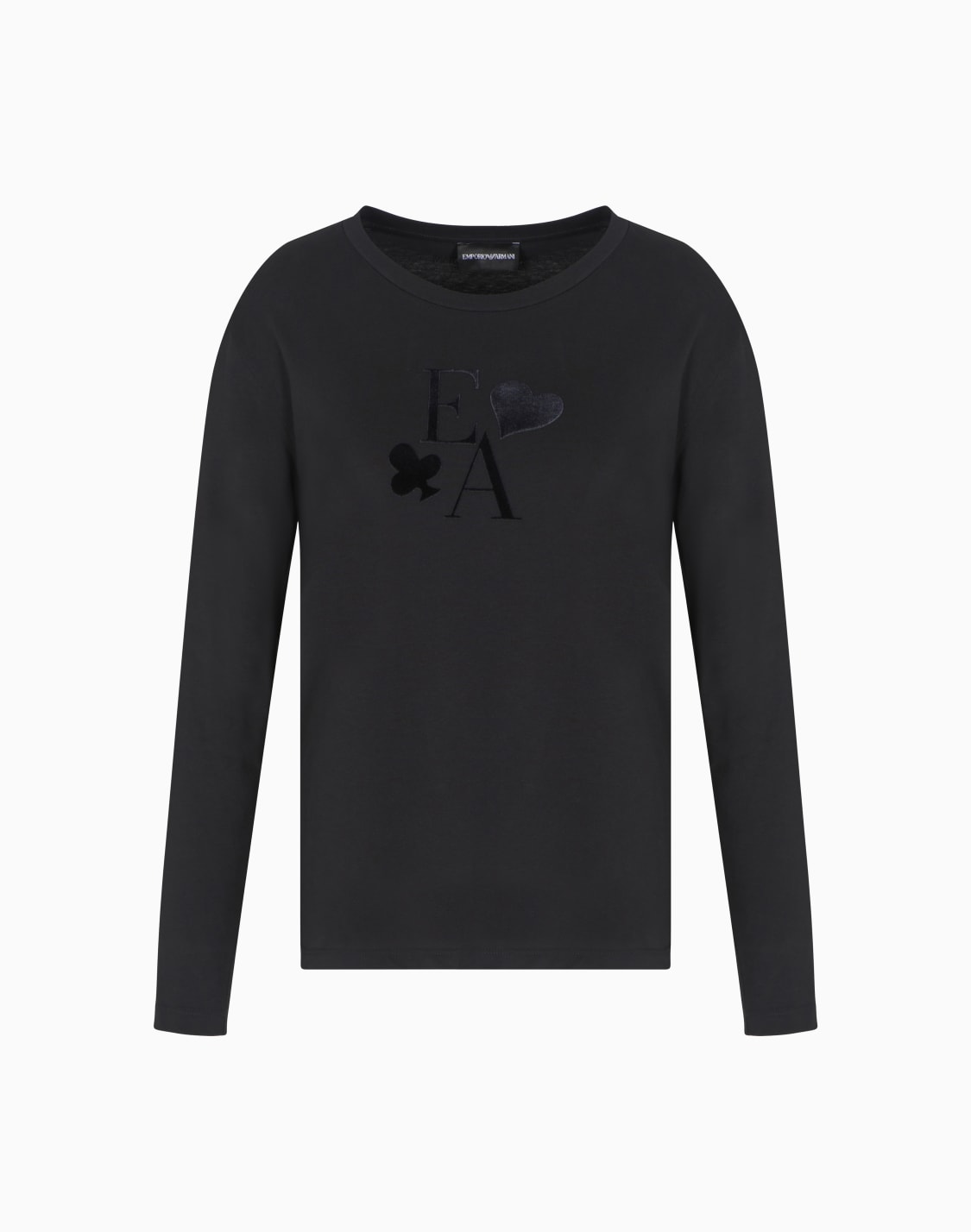 asv-organic-jersey-long-sleeved-t-shirt-with-a-flocked-logo-print-black--emporio-armani
