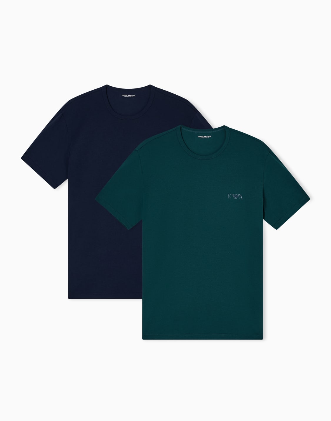 two-pack-of-loungewear-fitted-t-shirts-with-a-bold-monogram-logo-blue--emporio-armani