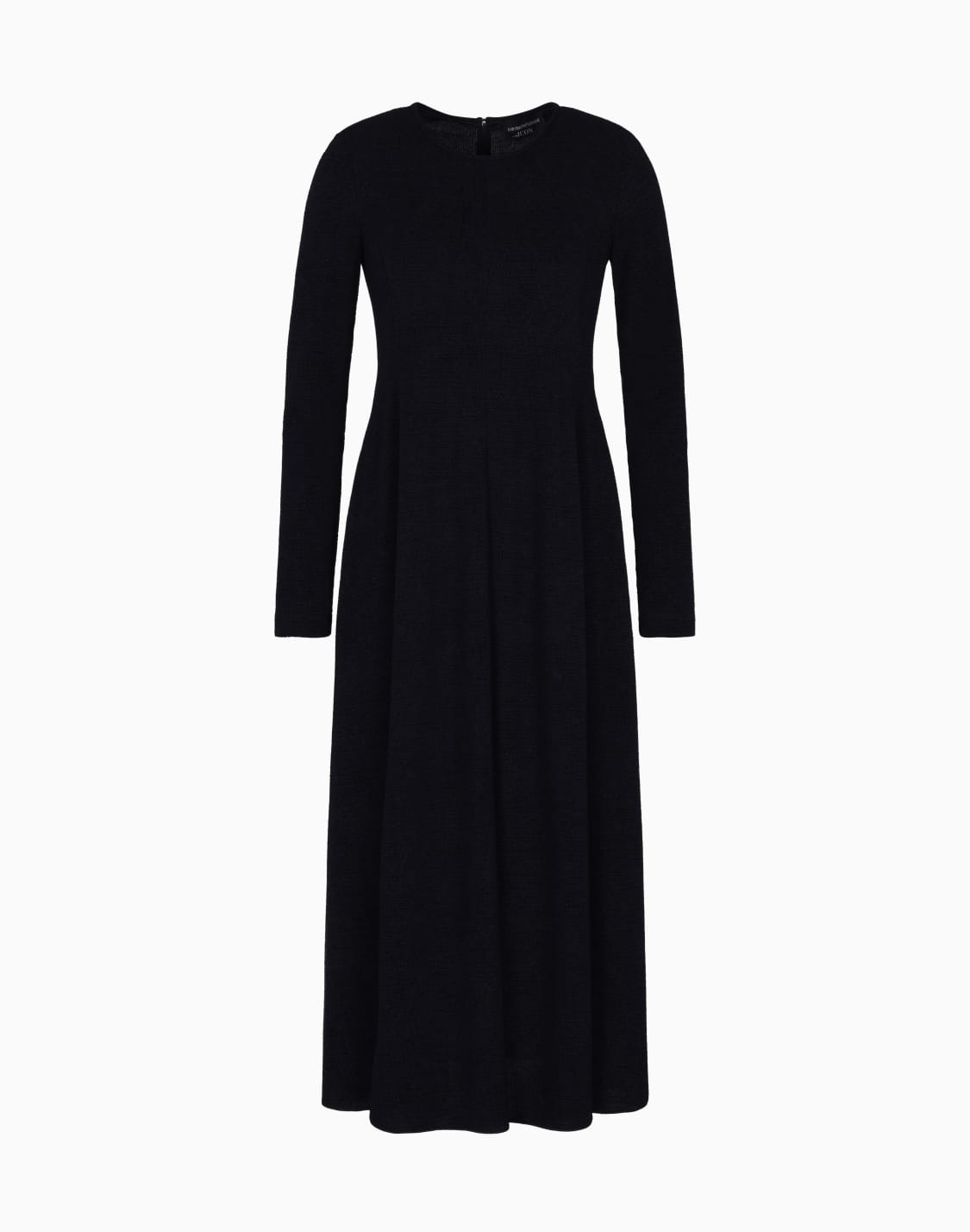 icon-crpe-look-interlock-jersey-long-dress-with-flocked-pattern-blue--emporio-armani