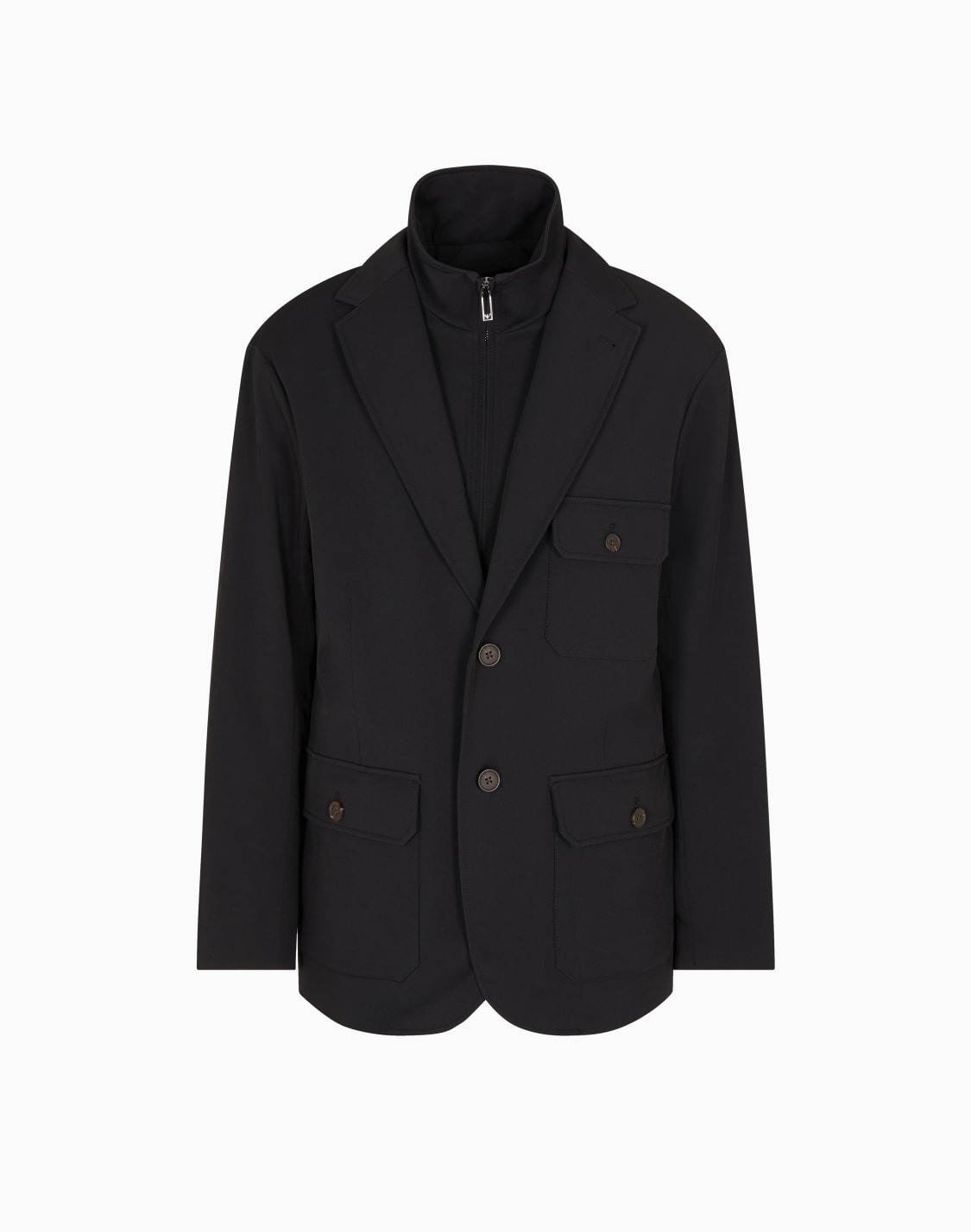 wattierter-blazer-mit-mehreren-taschen-gefertigt-aus-nylon-stretch-twill-schwarz--emporio-armani