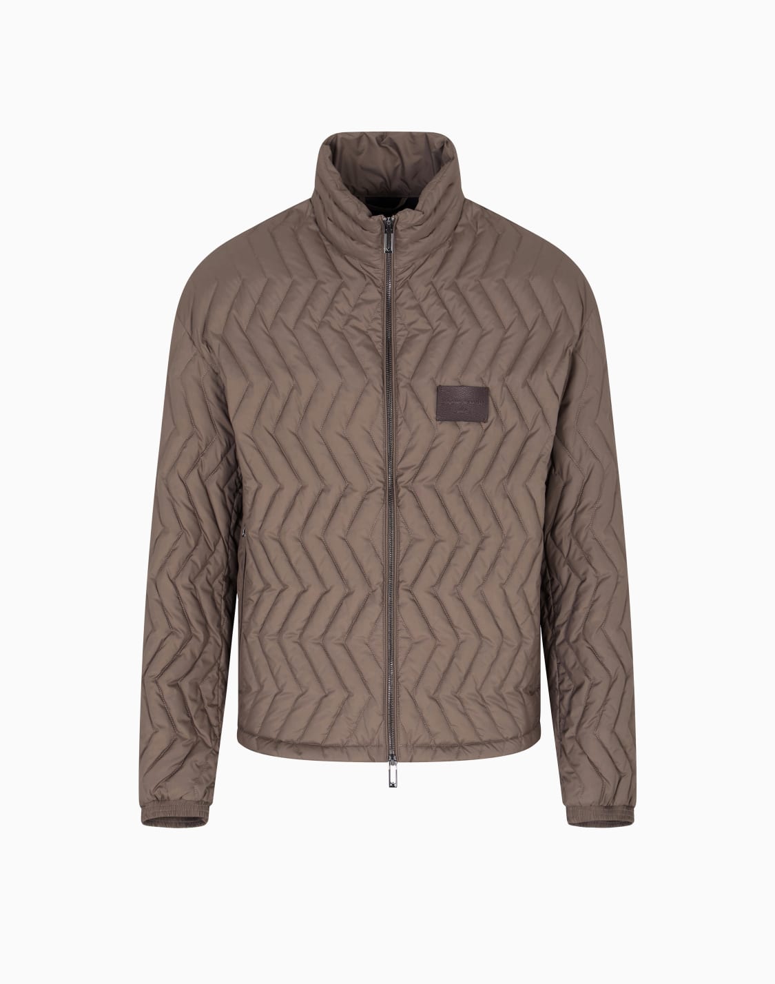 full-zip-down-jacket-in-chevron-quilted-ripstop-nylon-beige--emporio-armani
