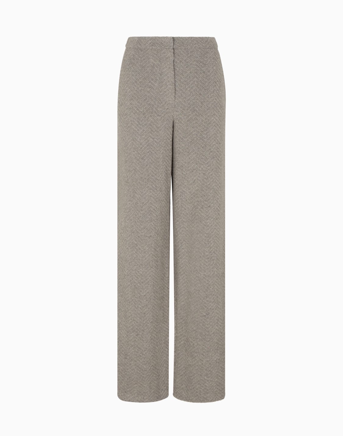 trousers-in-a-lurex-chevron-wool-blend-jacquard-brown--emporio-armani