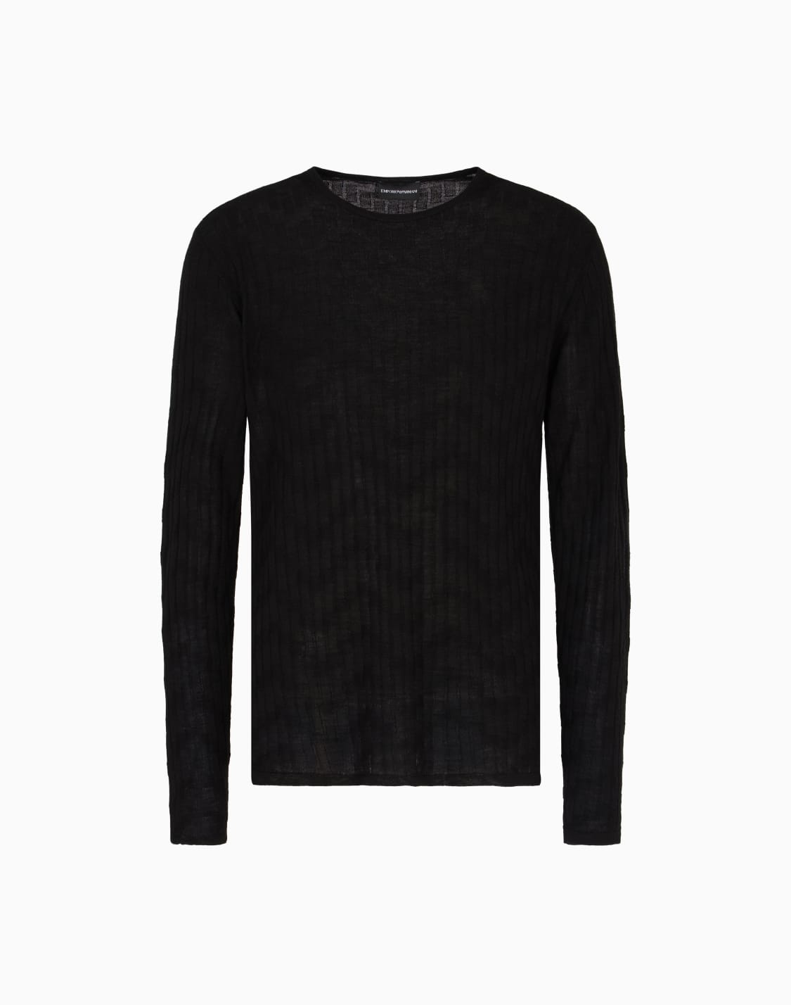patterned-knit-wool-and-silk-blend-jumper-black--emporio-armani