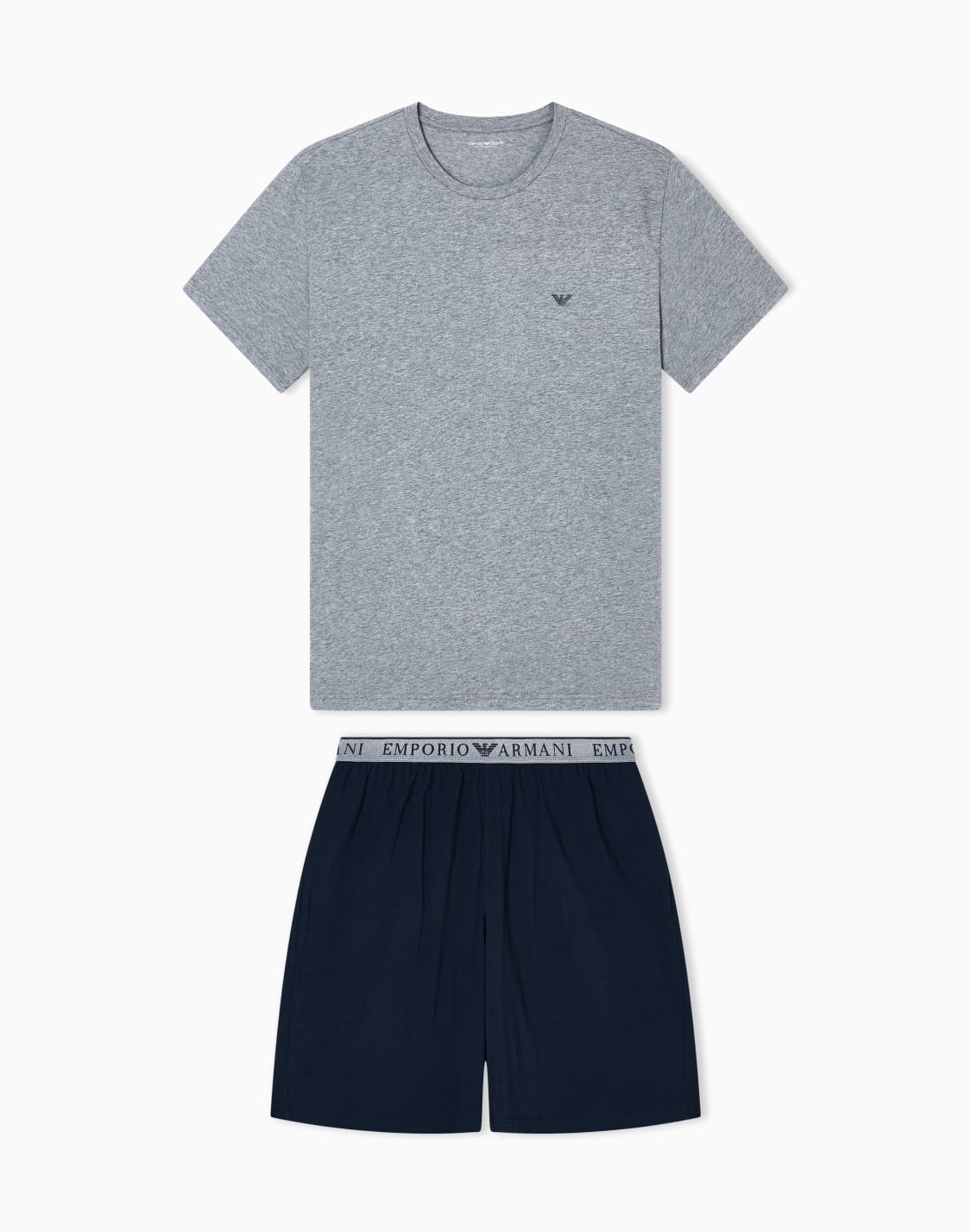 asv-エンデュランス-パジャマ-オガニックジャジ-バミュダパンツタイプ-グレ--emporio-armani