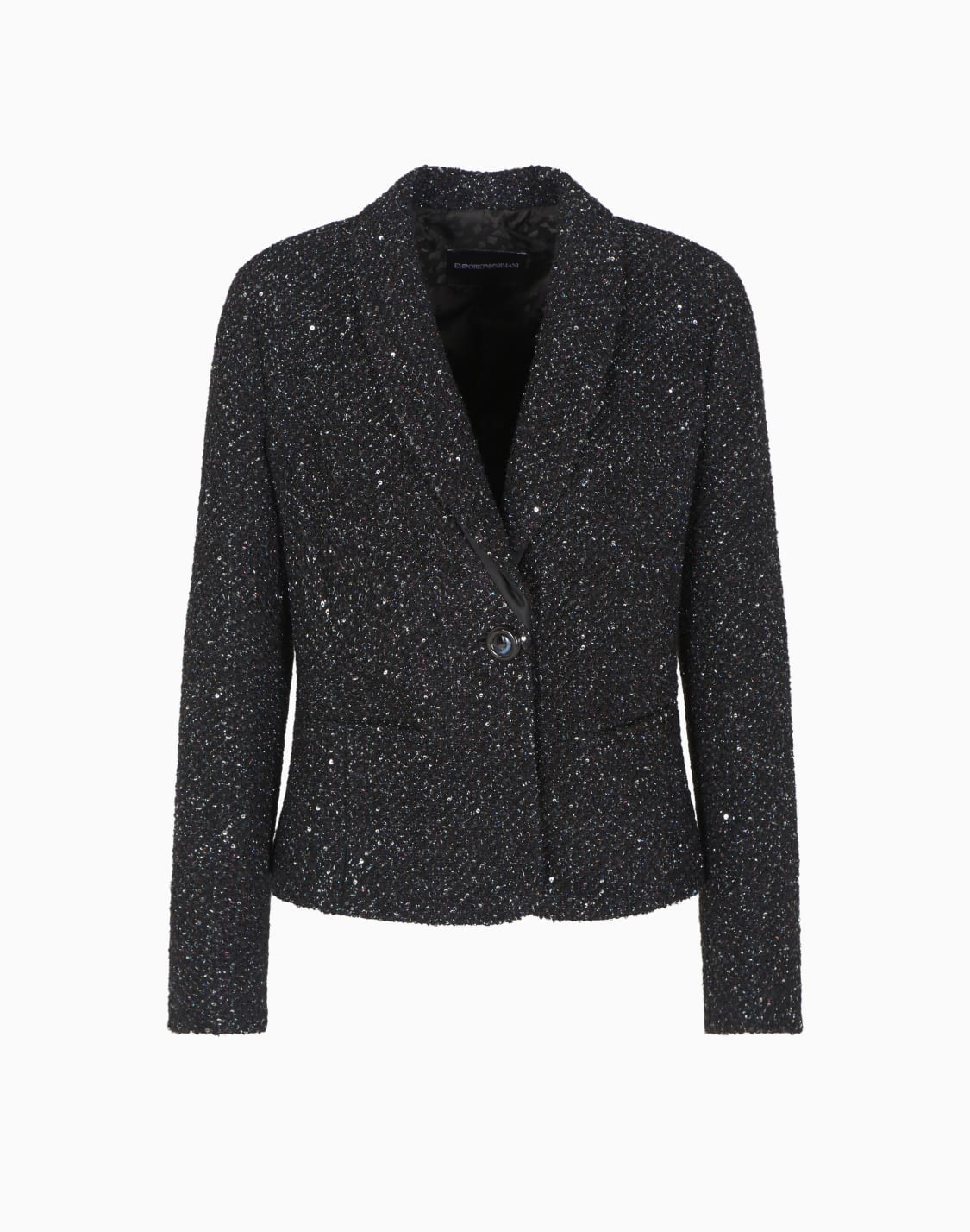 veste-simple-boutonnage-en-tissu-boucl-lurex-paillettes-noir--emporio-armani