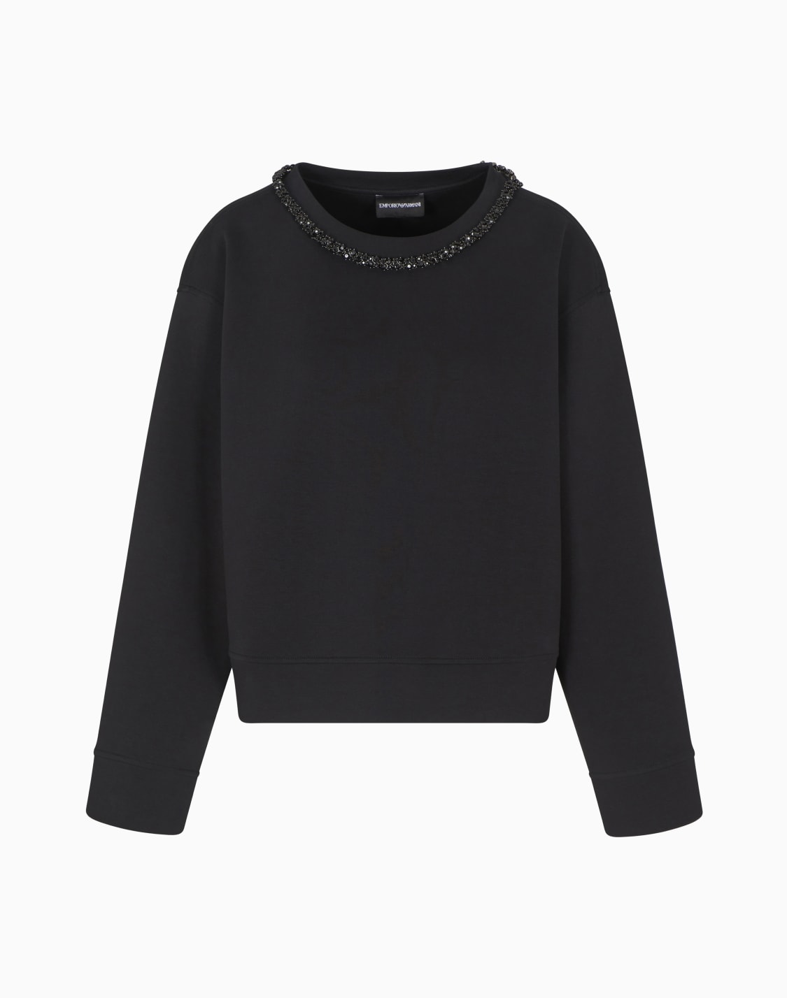 asv-double-jersey-crew-neck-sweatshirt-with-rhinestone-detail-black--emporio-armani