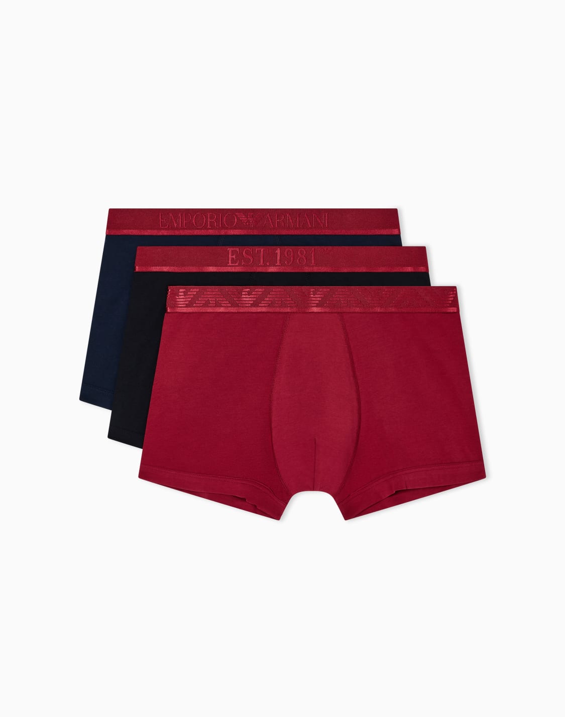 asv-shiny-ボクサパンツ3枚セット-オガニックジャジ-ロゴバンド-レッド--emporio-armani
