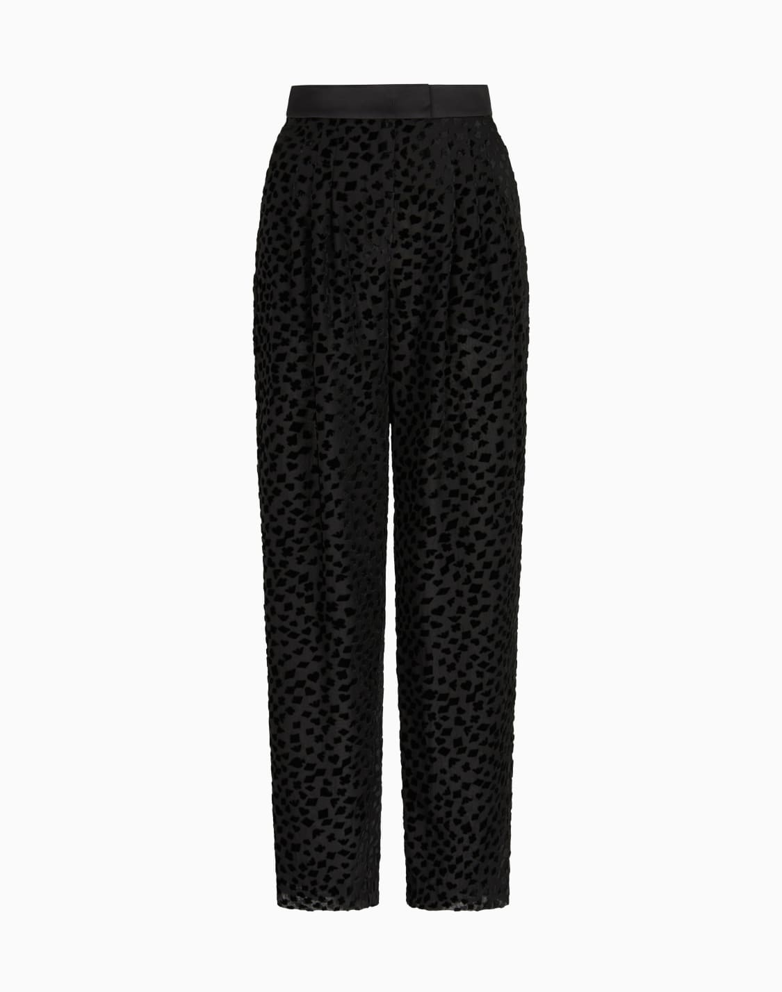 asv-jeu-de-cartes-タック入りパンツ-チュル-オパル加工-ブラック--emporio-armani