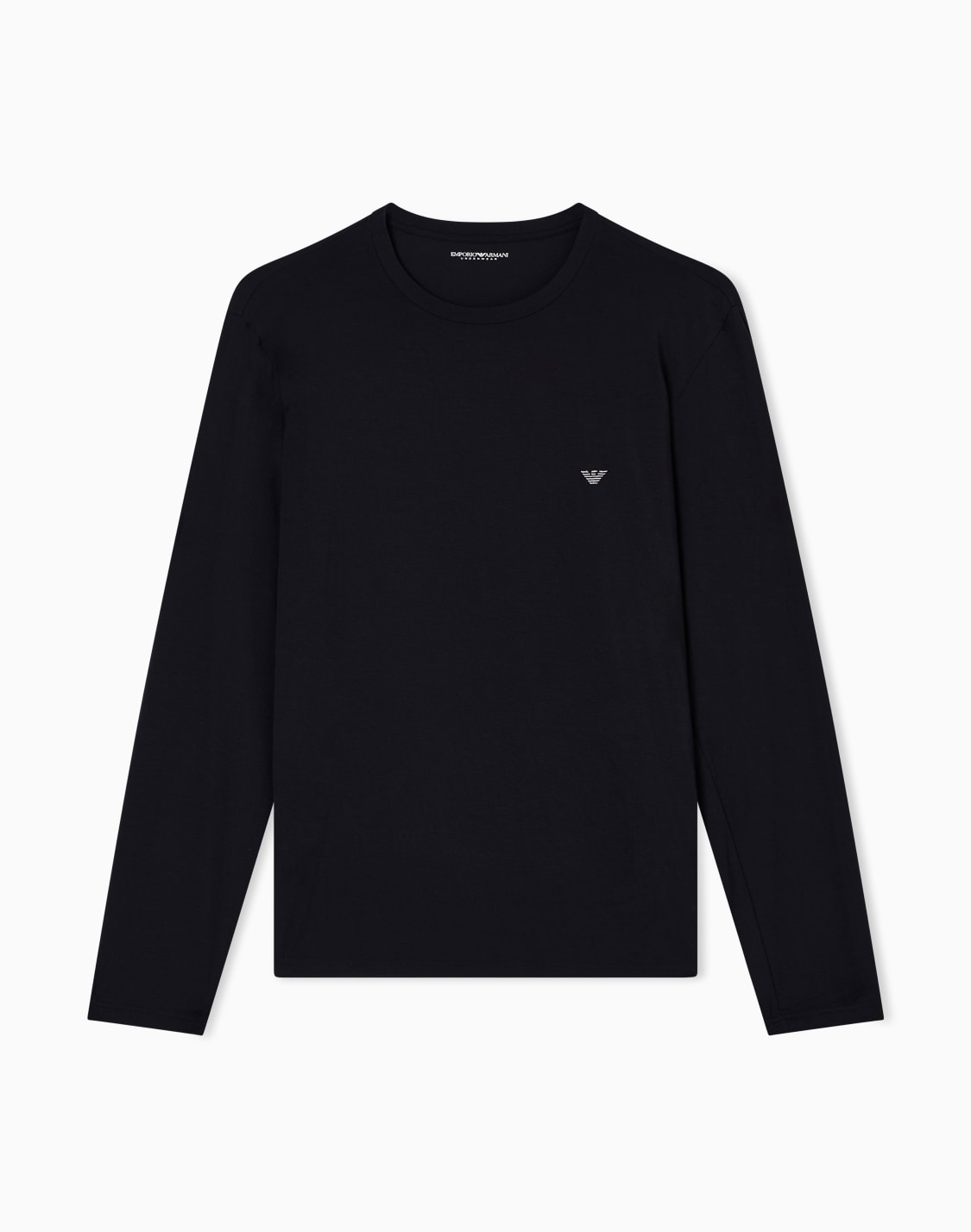 ラウンジウェアトップス-ソフトモダル-タイトフィット-ブラック--emporio-armani