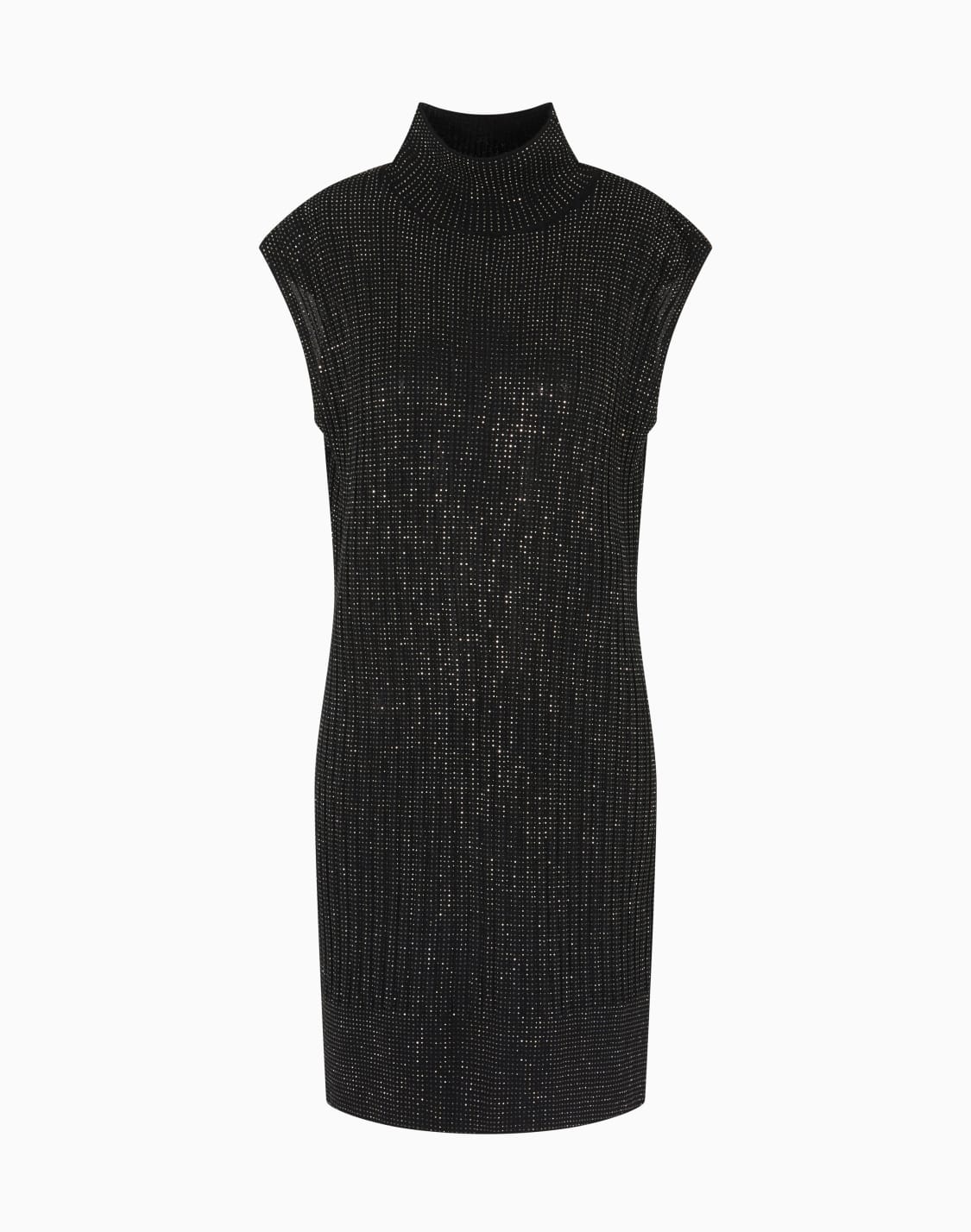 plain-knit-virgin-wool-blend-sleeveless-dress-with-all-over-rhinestones-black--emporio-armani