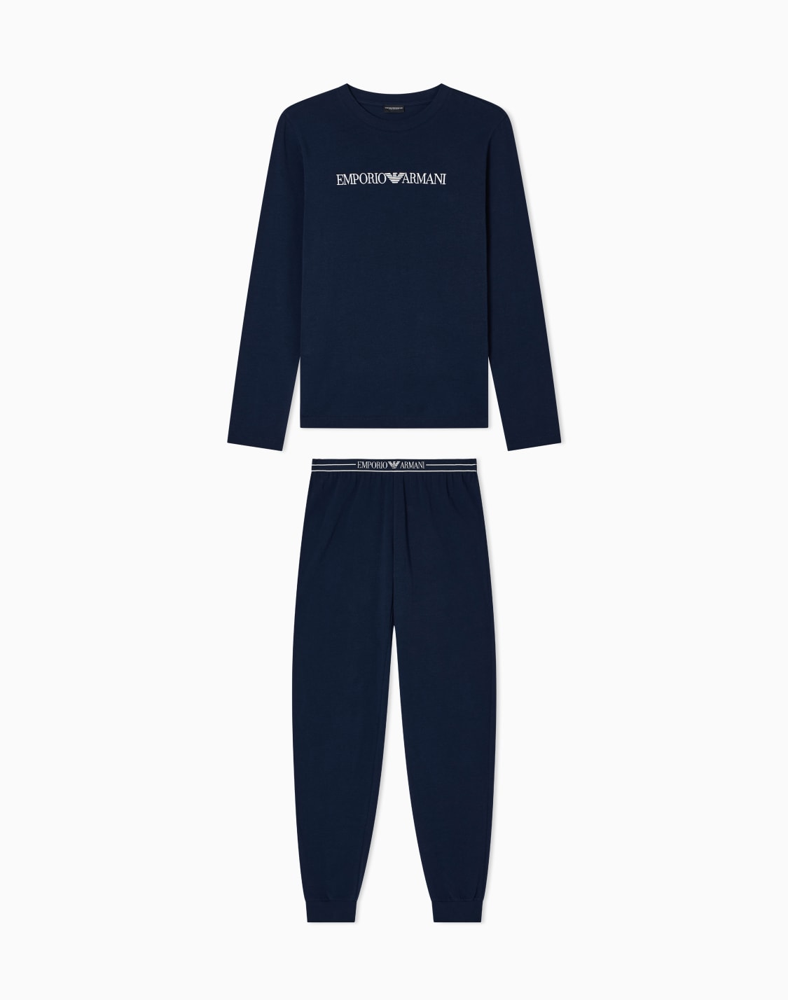 pyjama-en-coton-biologique-avec-bande-logo-asv-bleu--emporio-armani