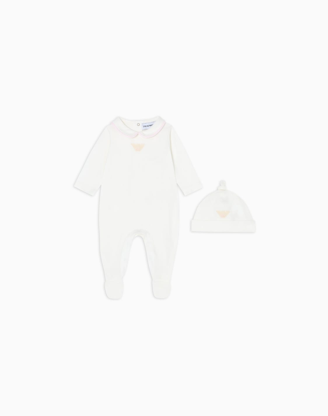 mercerised-jersey-beanie-and-onesie-set-pink--emporio-armani