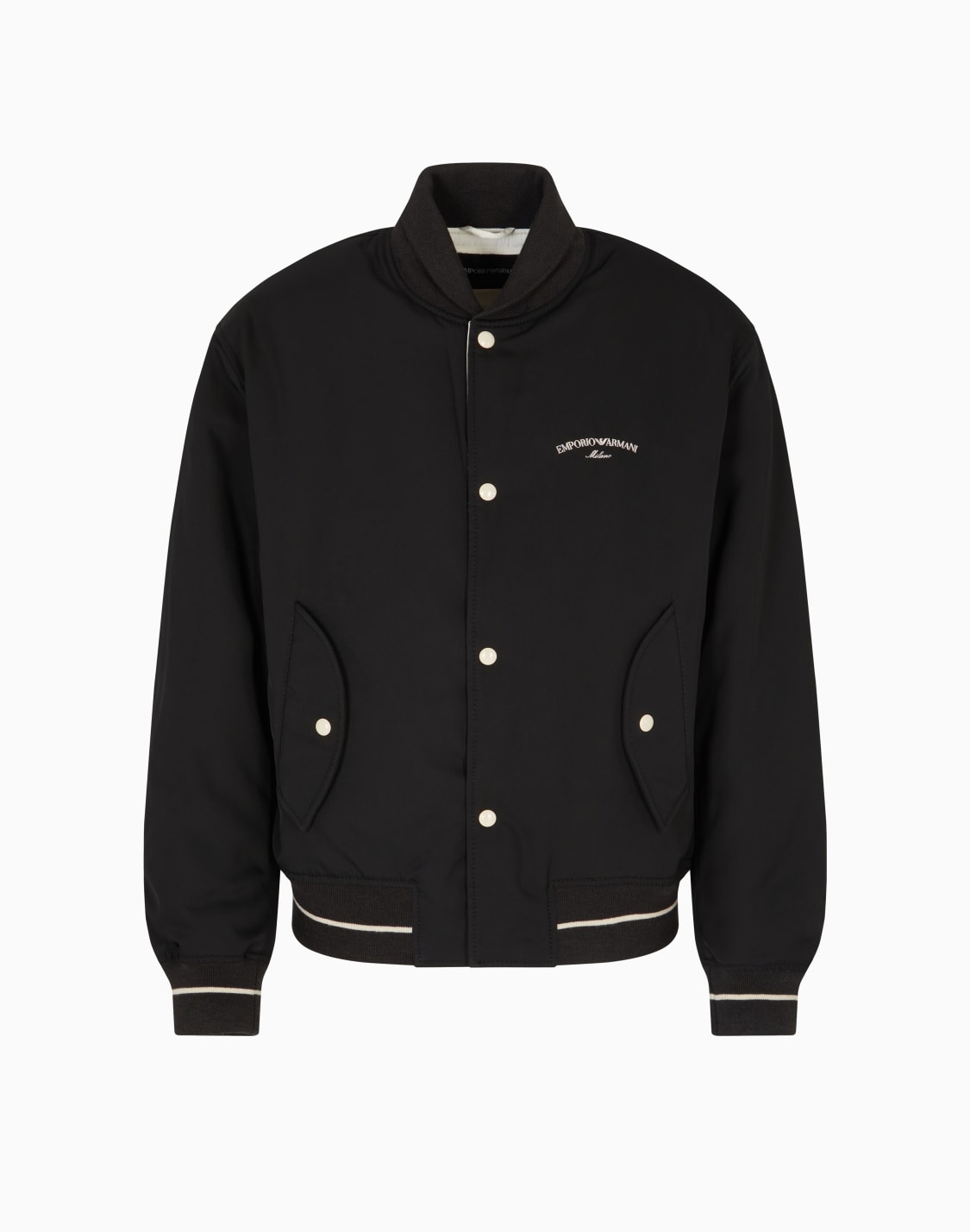blouson-bomber-en-nylon-avec-logo-brod-noir--emporio-armani