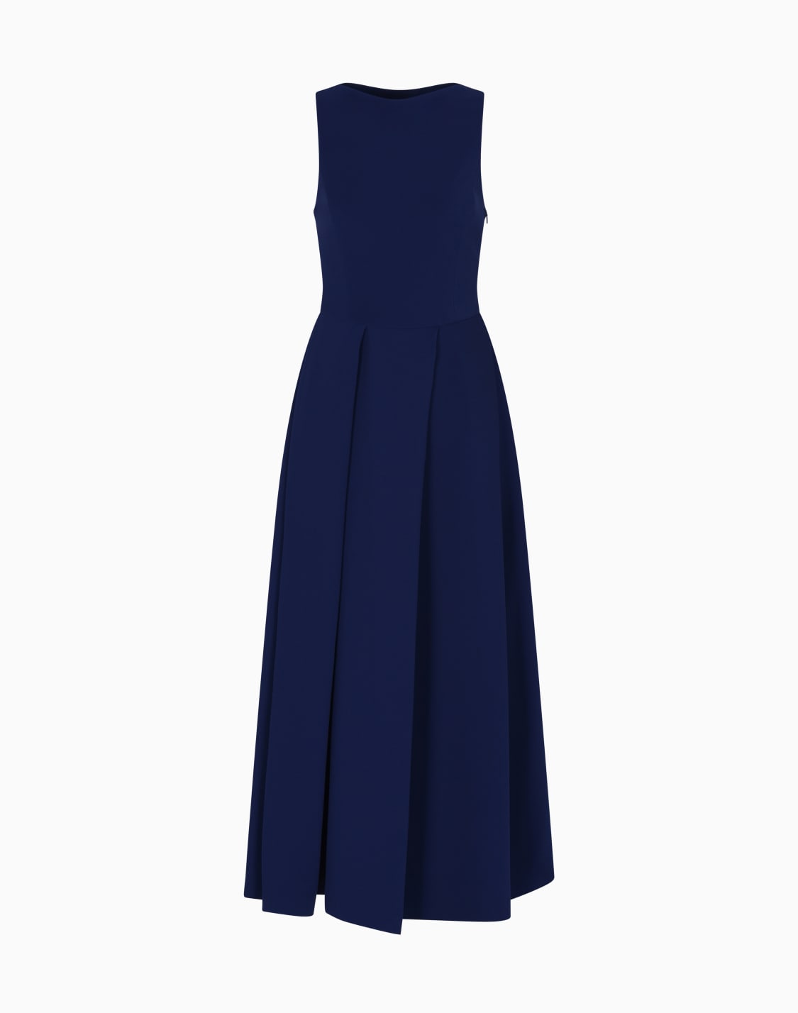 abito-smanicato-con-pieghe-in-tecno-cady-blu--emporio-armani