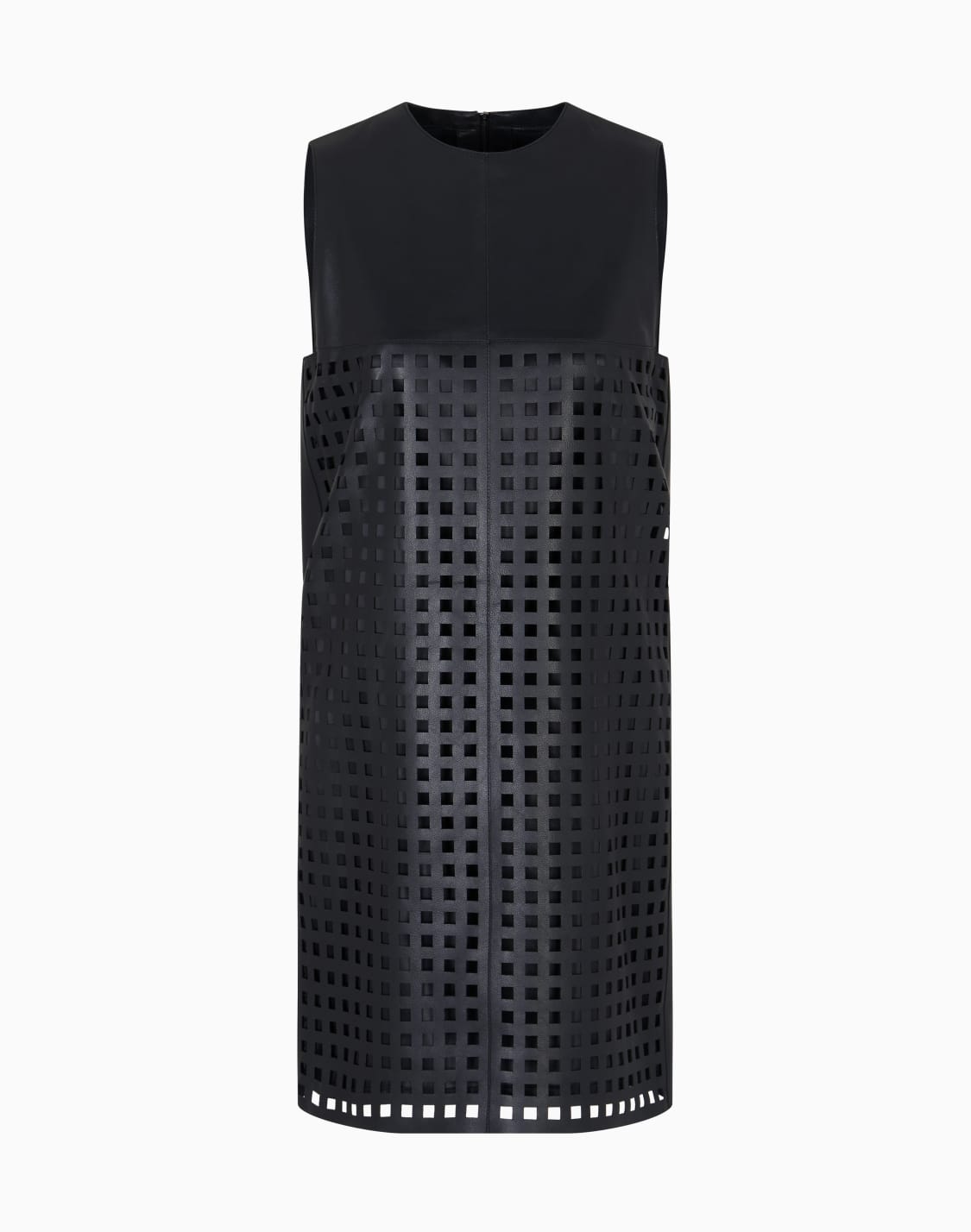 vestido-de-napa-vegetal-cortado-a-lser-cpsula-polygon-negro--emporio-armani