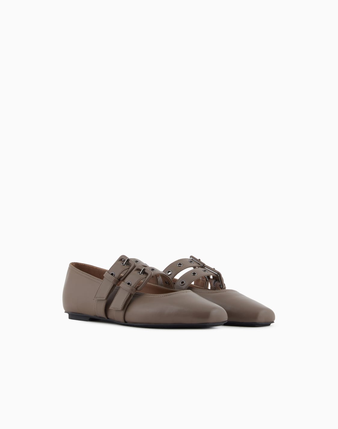 nappa-leather-square-toed-ballerinas-with-double-strap-brown--emporio-armani