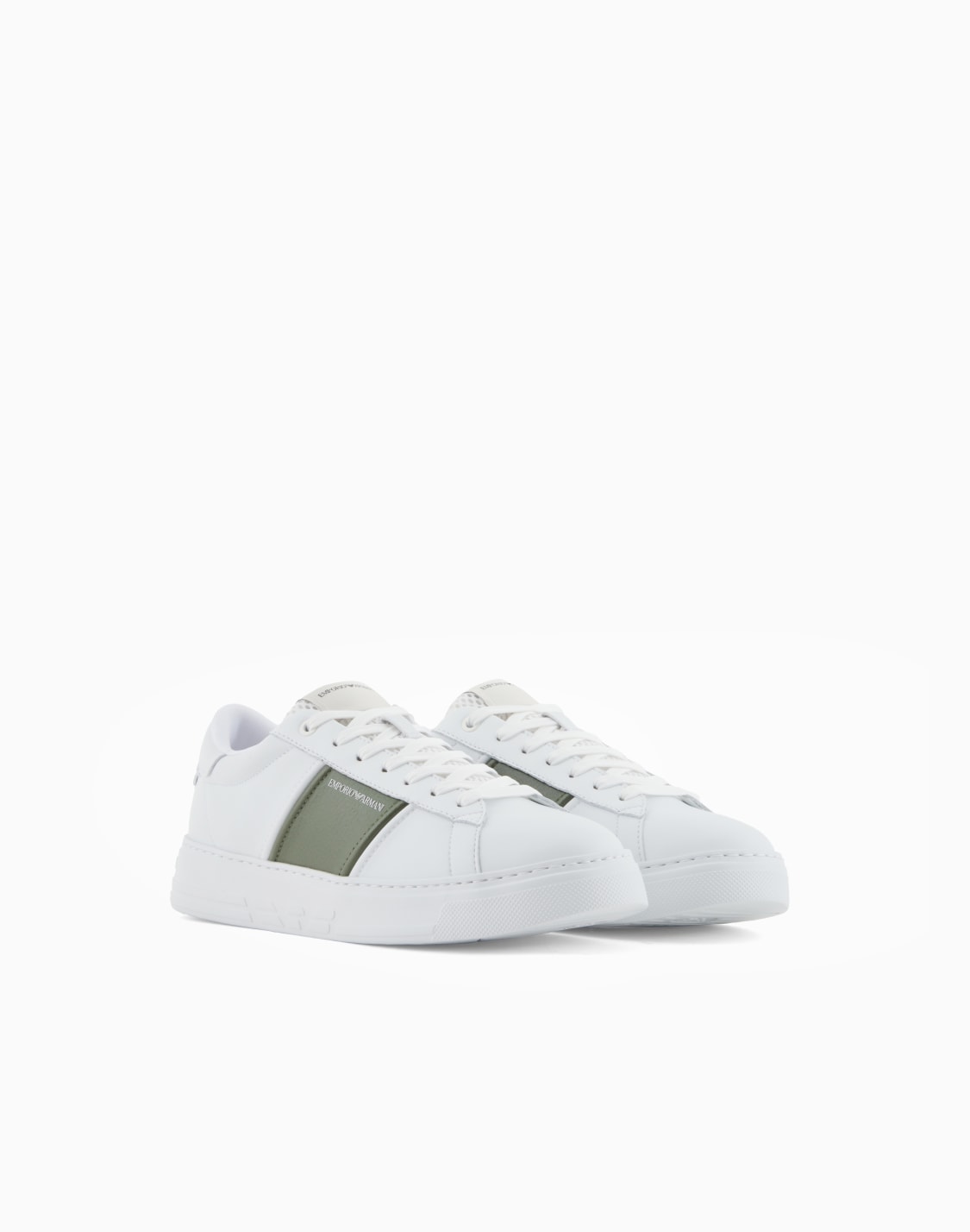 スニカ-レザ-コントラストストライプ-ホワイト--emporio-armani