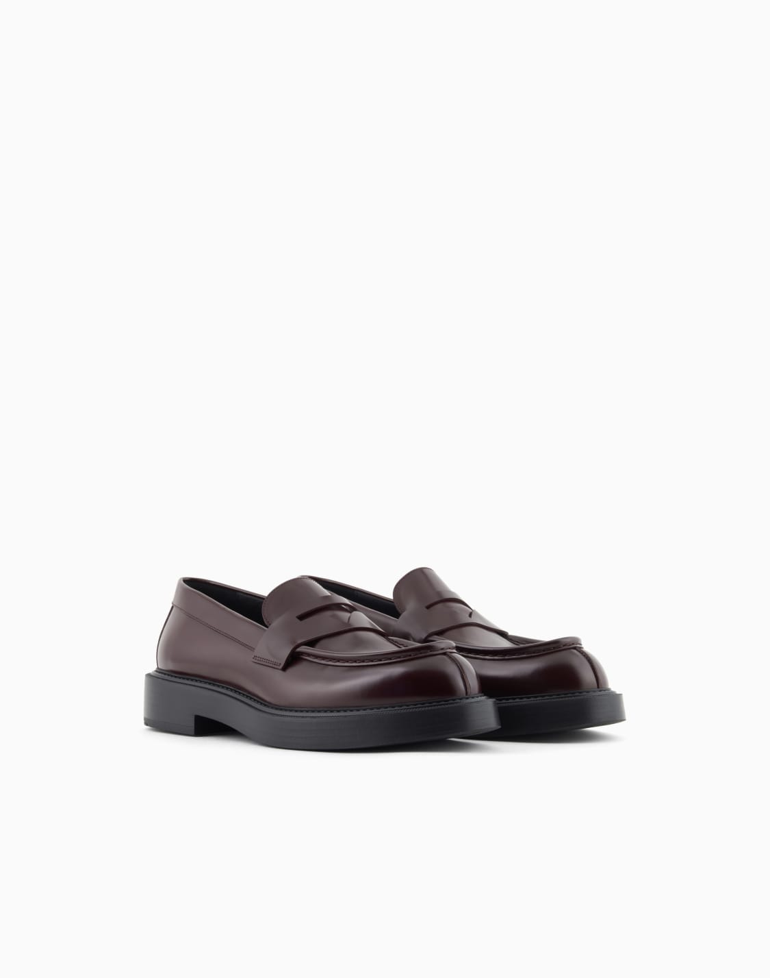 brushed-leather-loafers-burgundy--emporio-armani