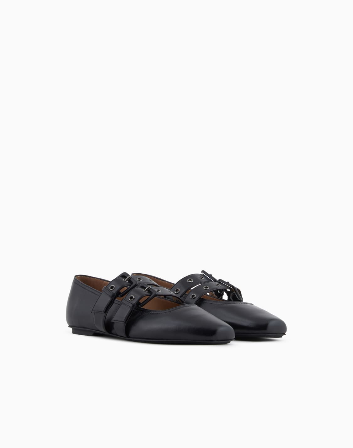 nappa-leather-square-toed-ballerinas-with-double-strap-black--emporio-armani