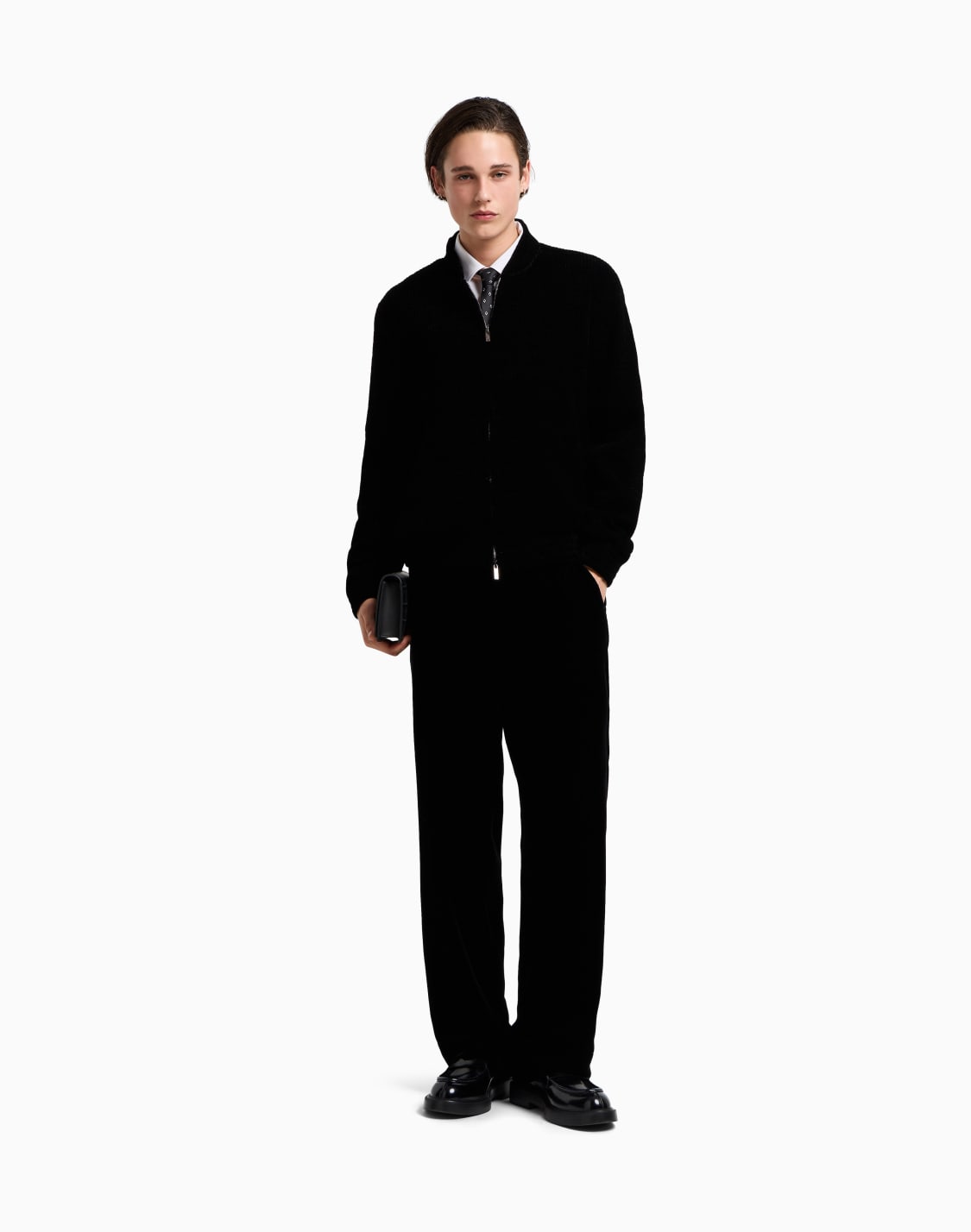 icon-quilted-stretch-velvet-blouson-black--emporio-armani