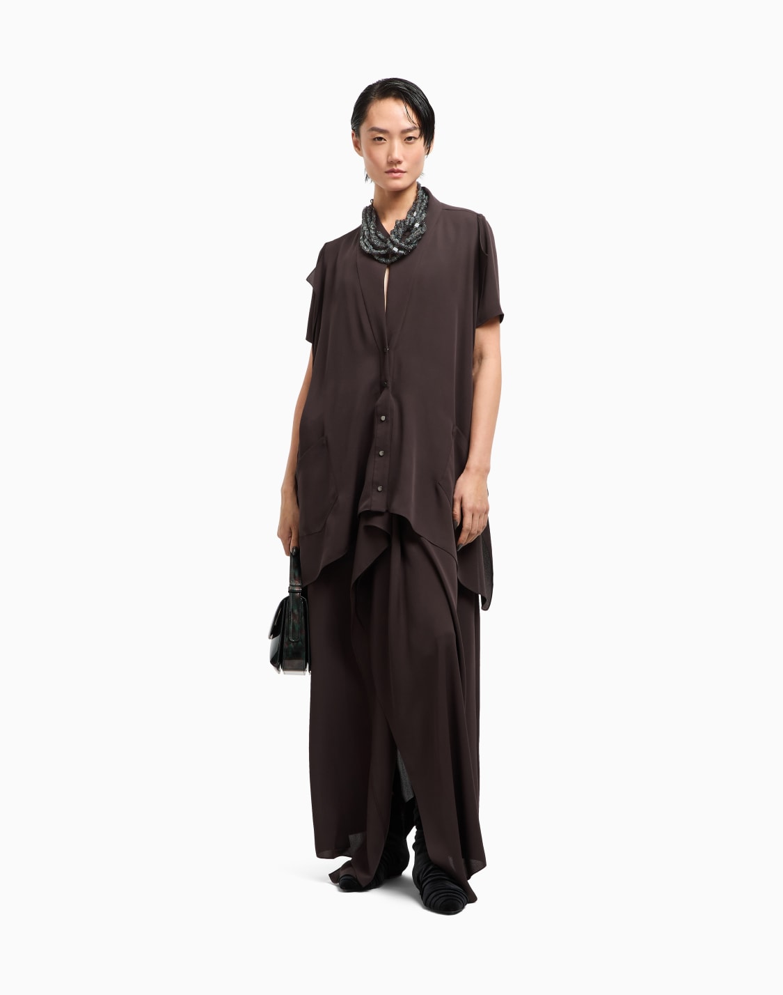 abito-lungo-in-tripla-georgette-di-seta-marrone--giorgio-armani