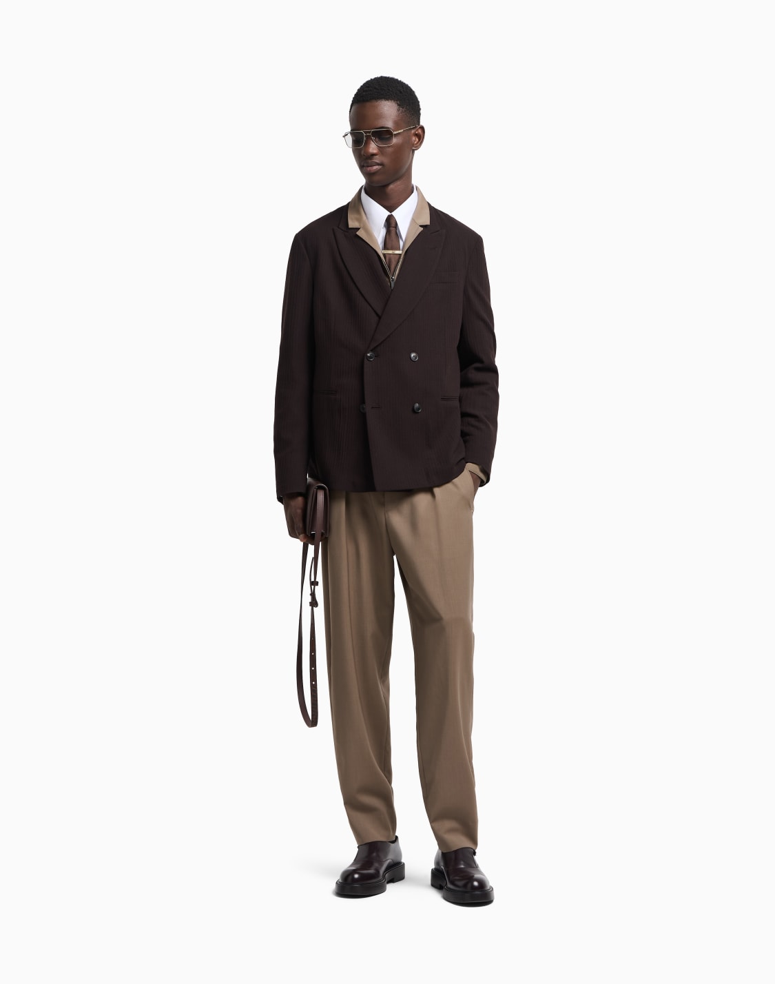 double-breasted-jacket-in-wool-crpe-with-3d-effect-brown--emporio-armani