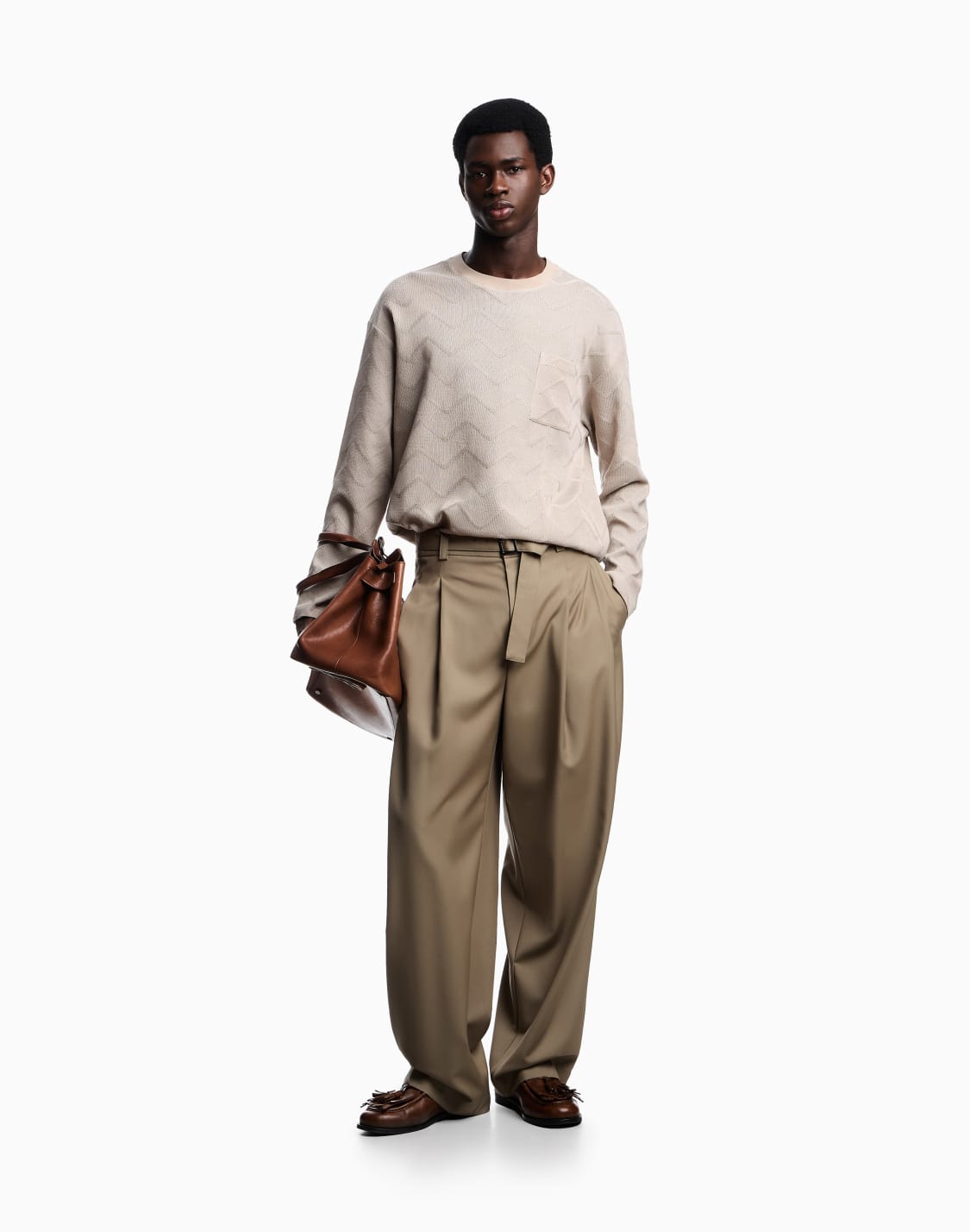長袖tシャツ-ベジュ--emporio-armani