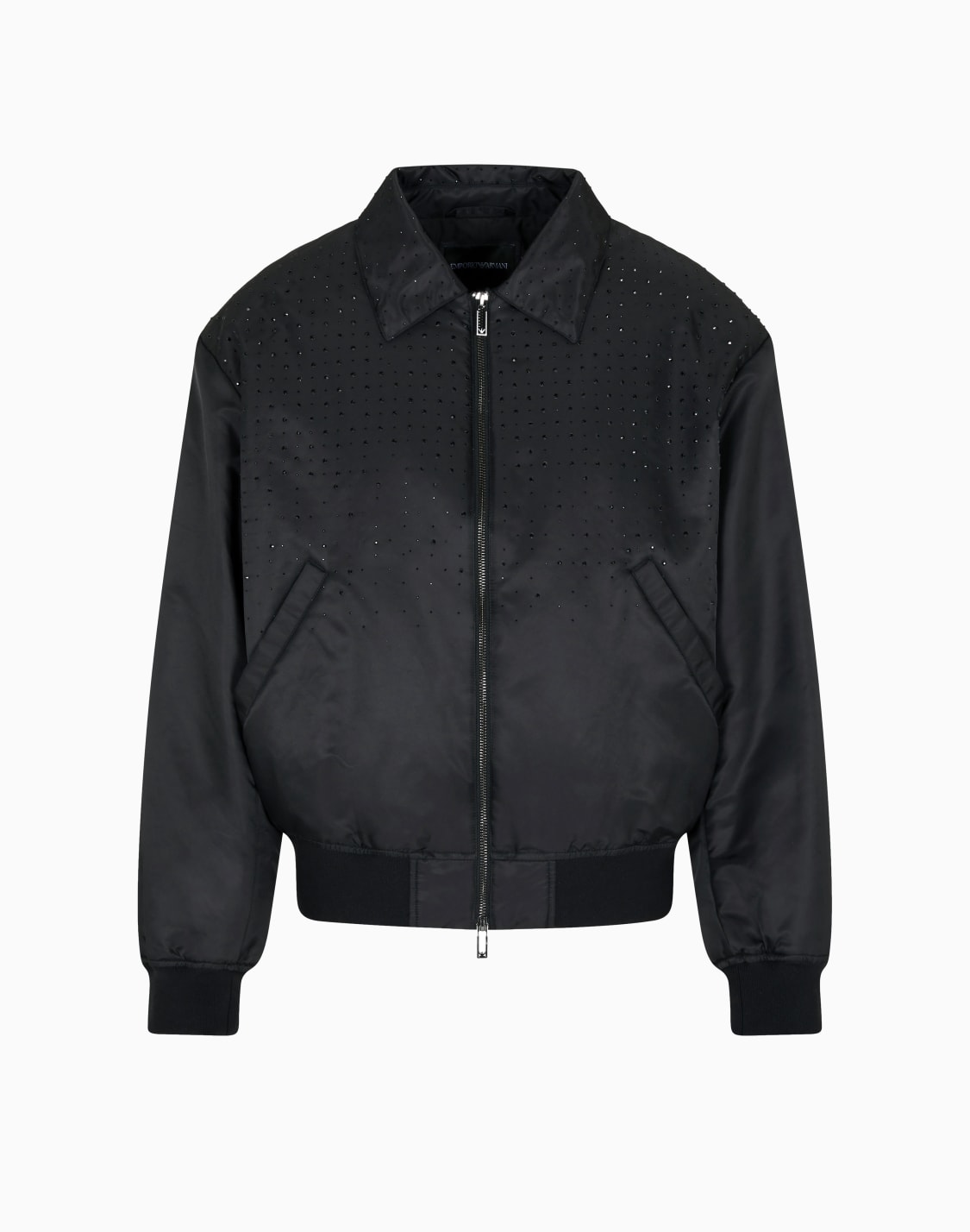 blouson-bomber-en-satin-avec-strass-clubwear-noir--emporio-armani