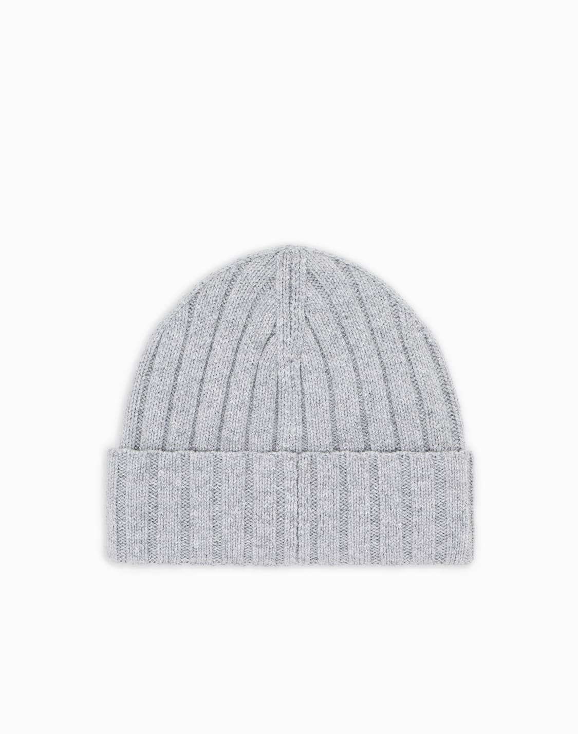 rib-effect-wool-and-cashmere-blend-beanie-grey--emporio-armani