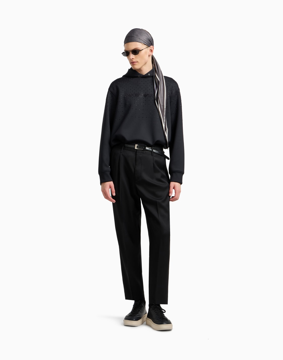 clubwear-double-jersey-hooded-sweatshirt-with-rhinestones-black--emporio-armani