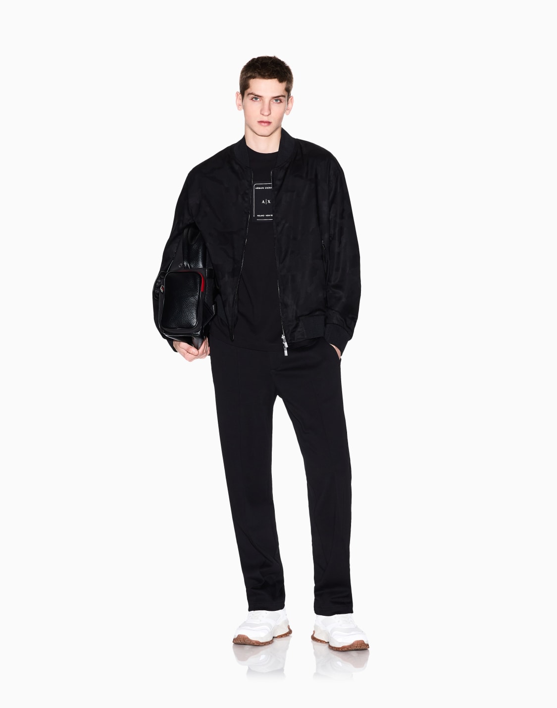 cotton-interlock-trousers-black--armani-exchange