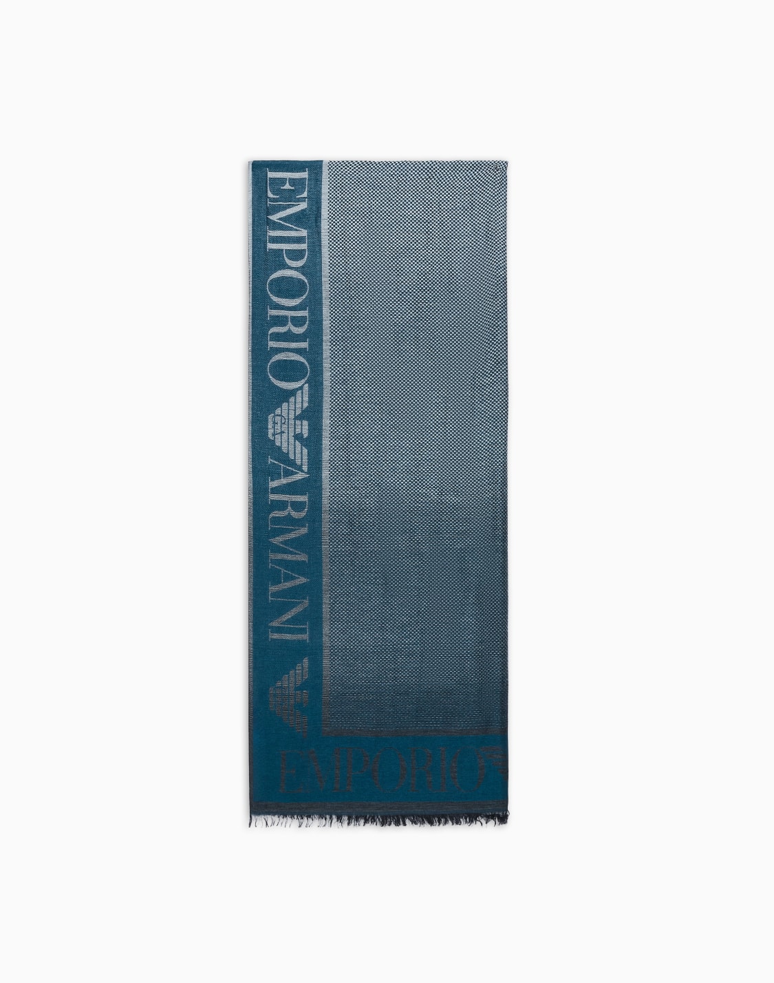 stole-with-gradient-micro-check-motif-green--emporio-armani