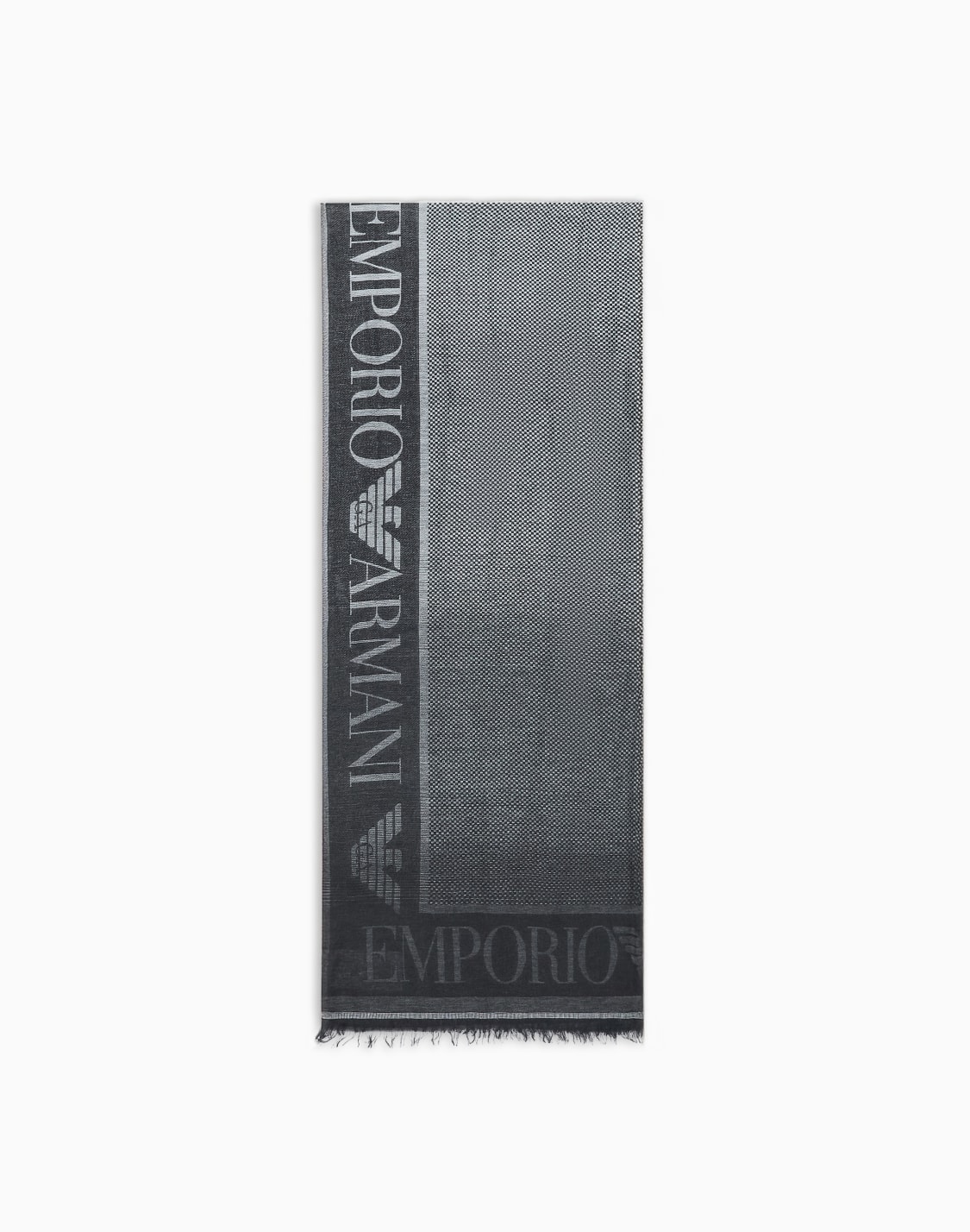 stole-with-gradient-micro-check-motif-black--emporio-armani