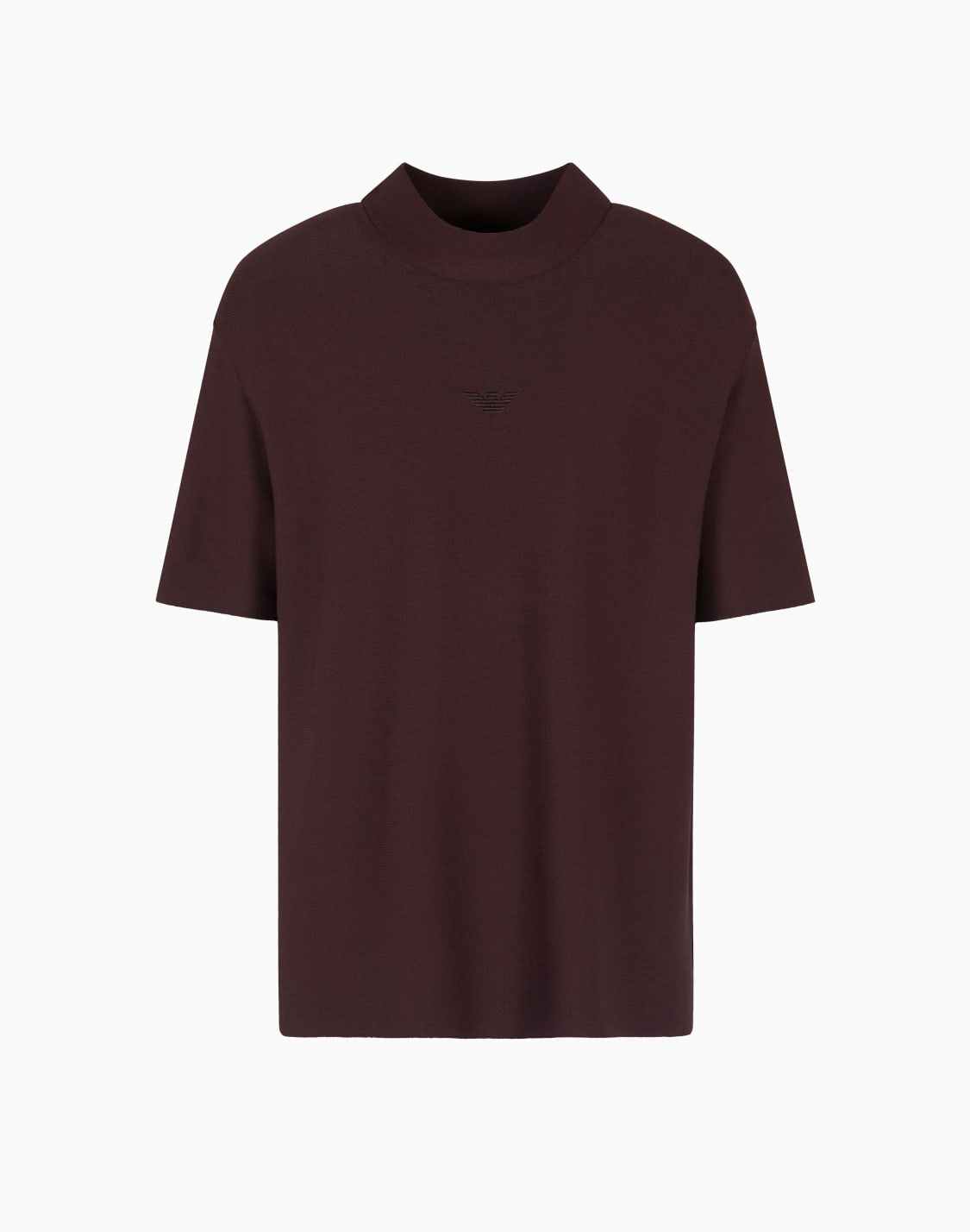 viscose-blend-mock-neck-jumper-with-links-motif-brown--emporio-armani