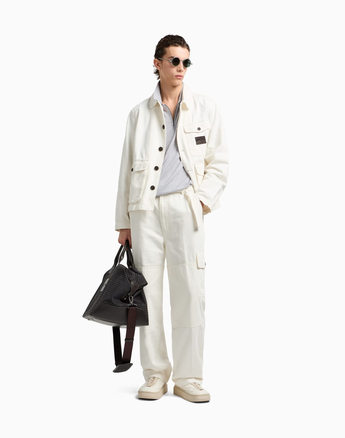 veste-en-serg-effet-denim-avec-cusson-logo-blanc--emporio-armani