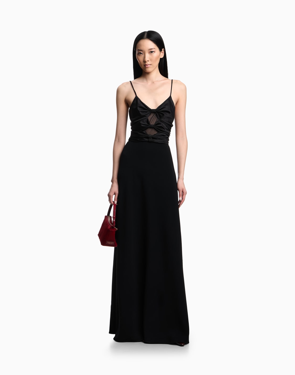 cut-out-kleid-aus-techno-cady-mit-schmuck-detail-schwarz--emporio-armani
