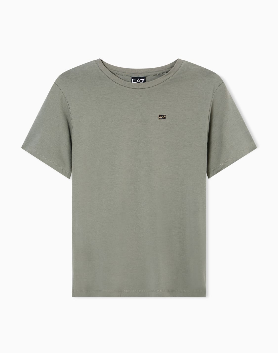 core-lady-short-sleeved-t-shirt-in-stretch-cotton-jersey-green--ea7