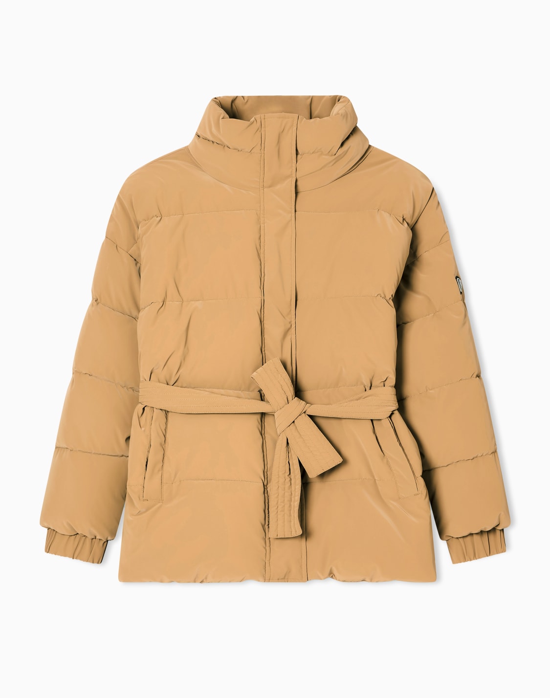 veste-matelasse-en-nylon-avec-ceinture-beige--ea7
