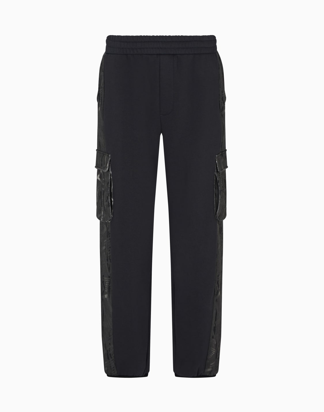 pantalon-cargo-graphic-series-en-jersey-de-coton-gris--ea7