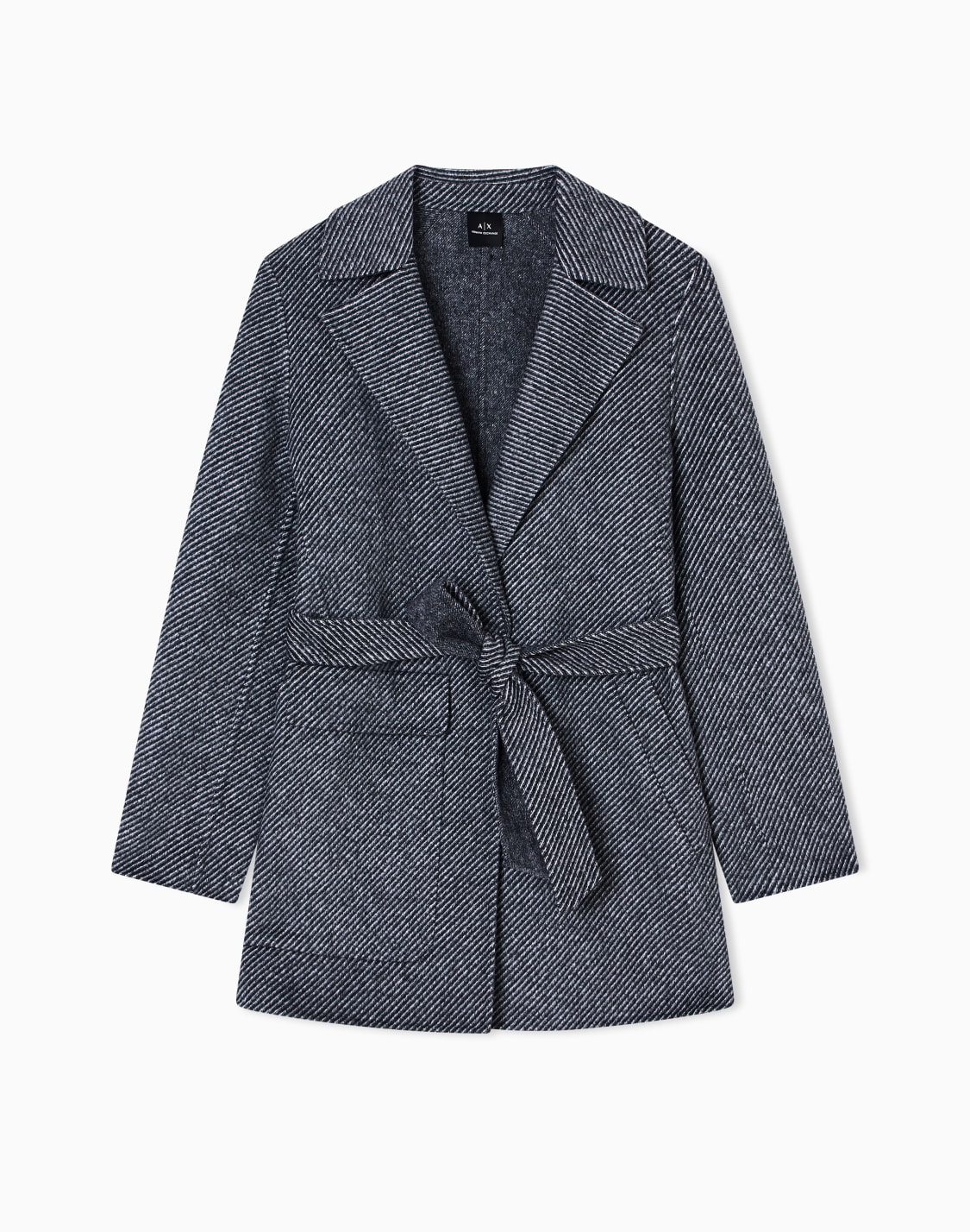 caban-con-cintura-tessuto-spigato-grigio--armani-exchange