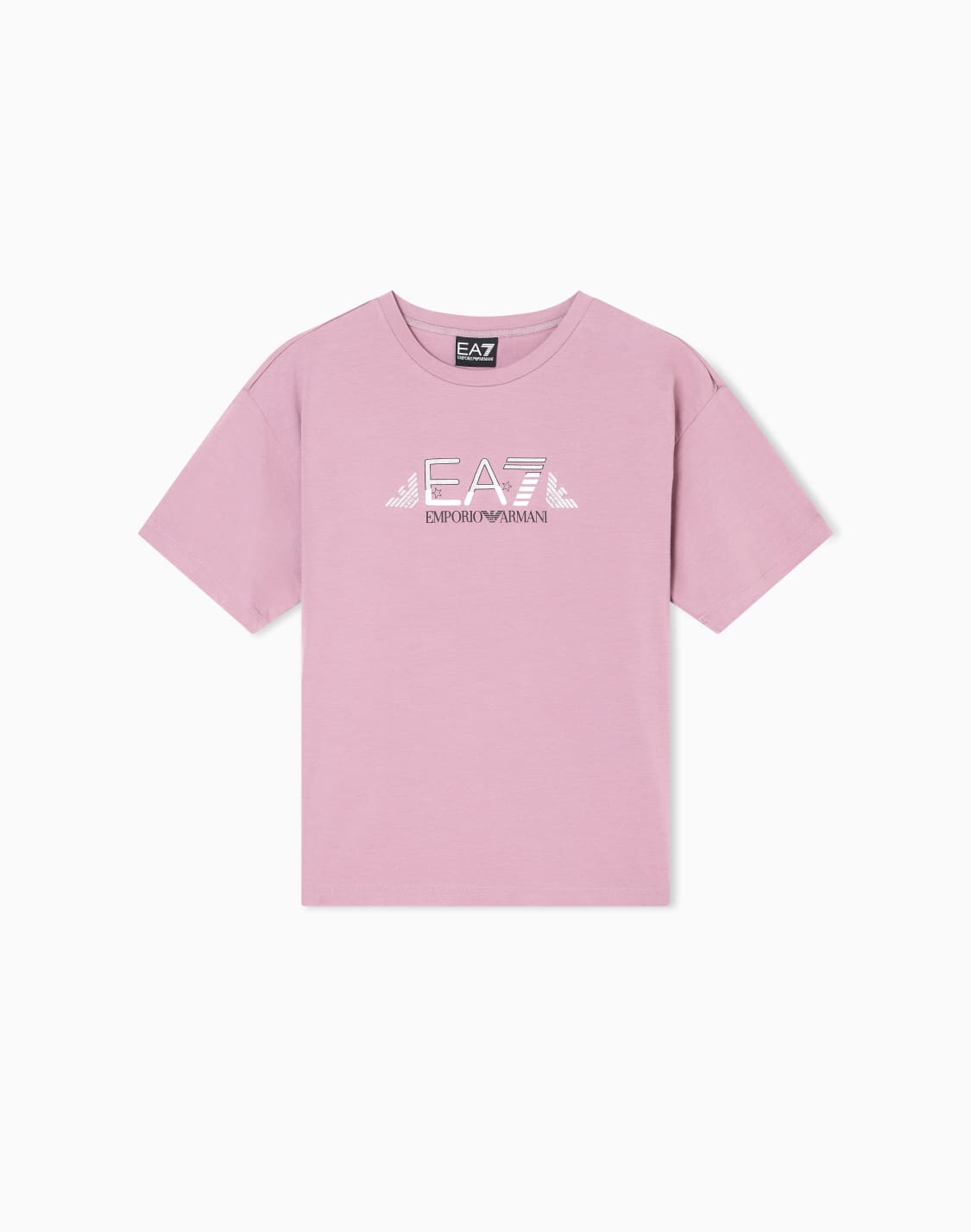 logo-series-ガルズ-クルネックtシャツ-ストレッチコットン-イグルロゴプリント-ピンク--ea7